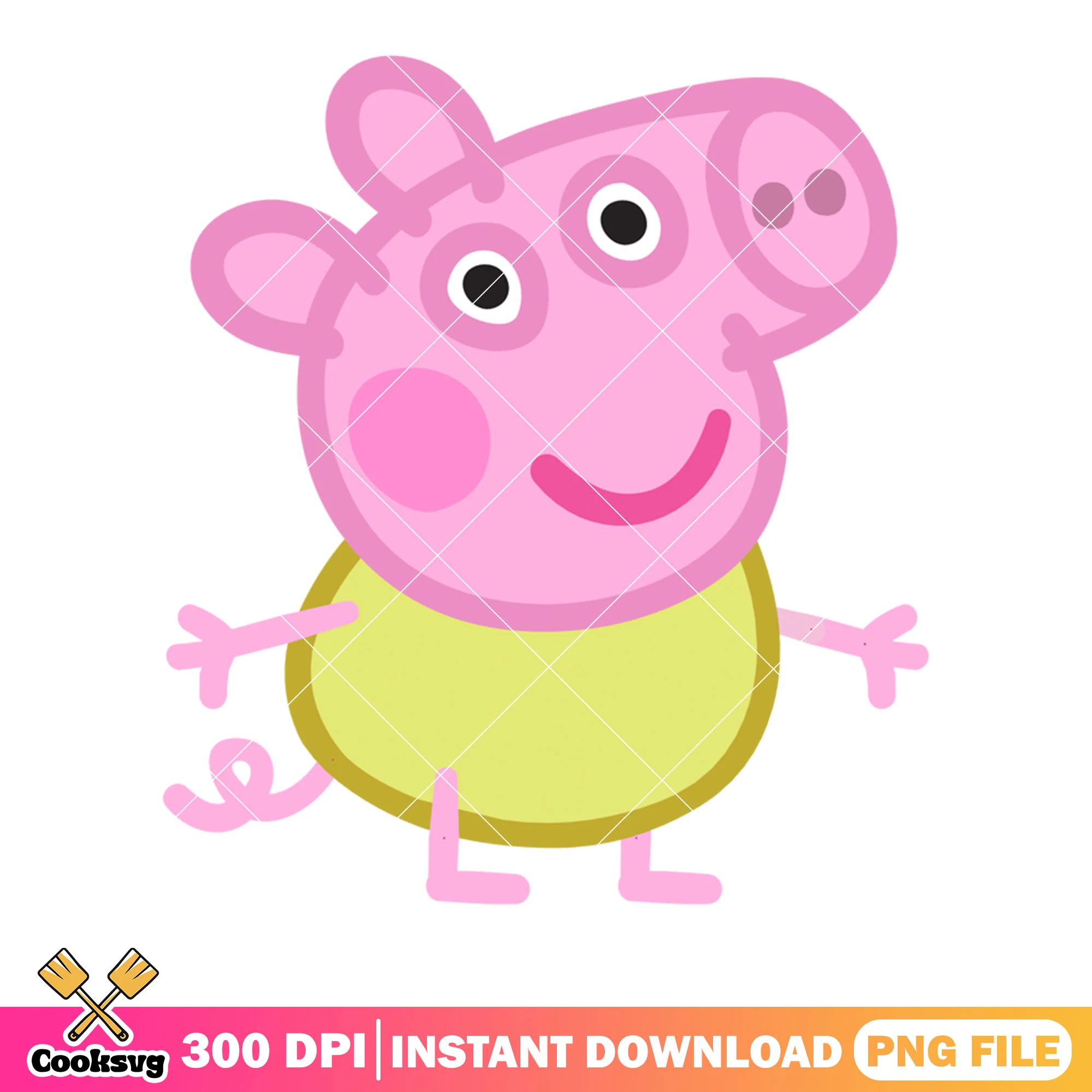 Peppa pig cartoon png,  show for kids png, george pig png