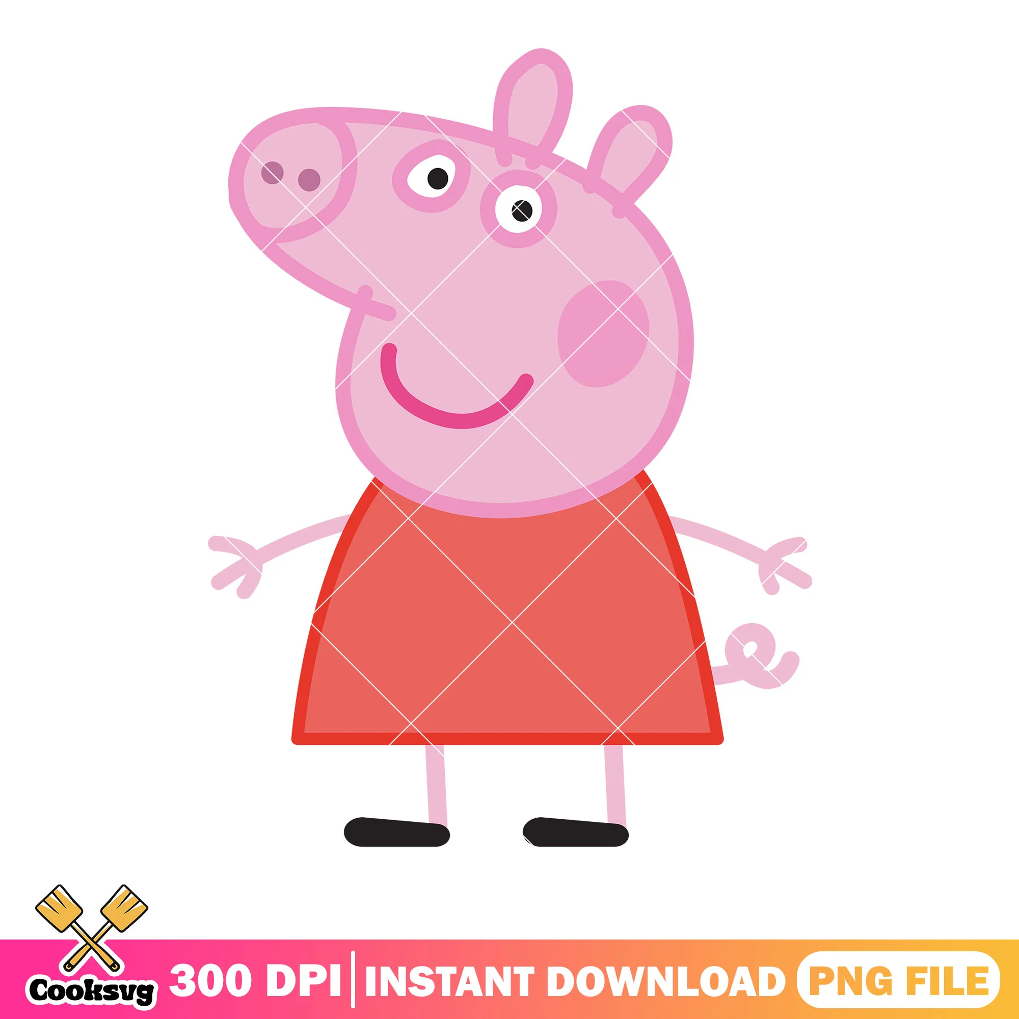 Peppa pig show png, cartoon for kids png, Simple Drawing Apng