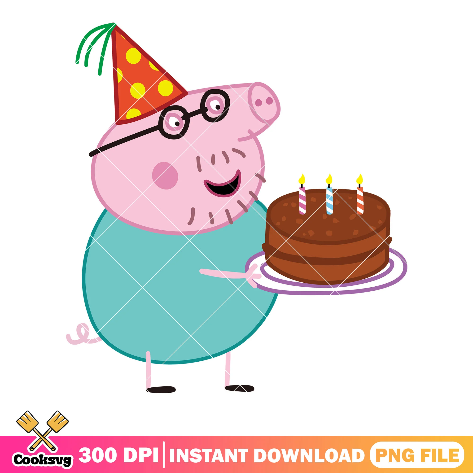 Peppa pig show png, cartoon for kids png, Daddy pig png