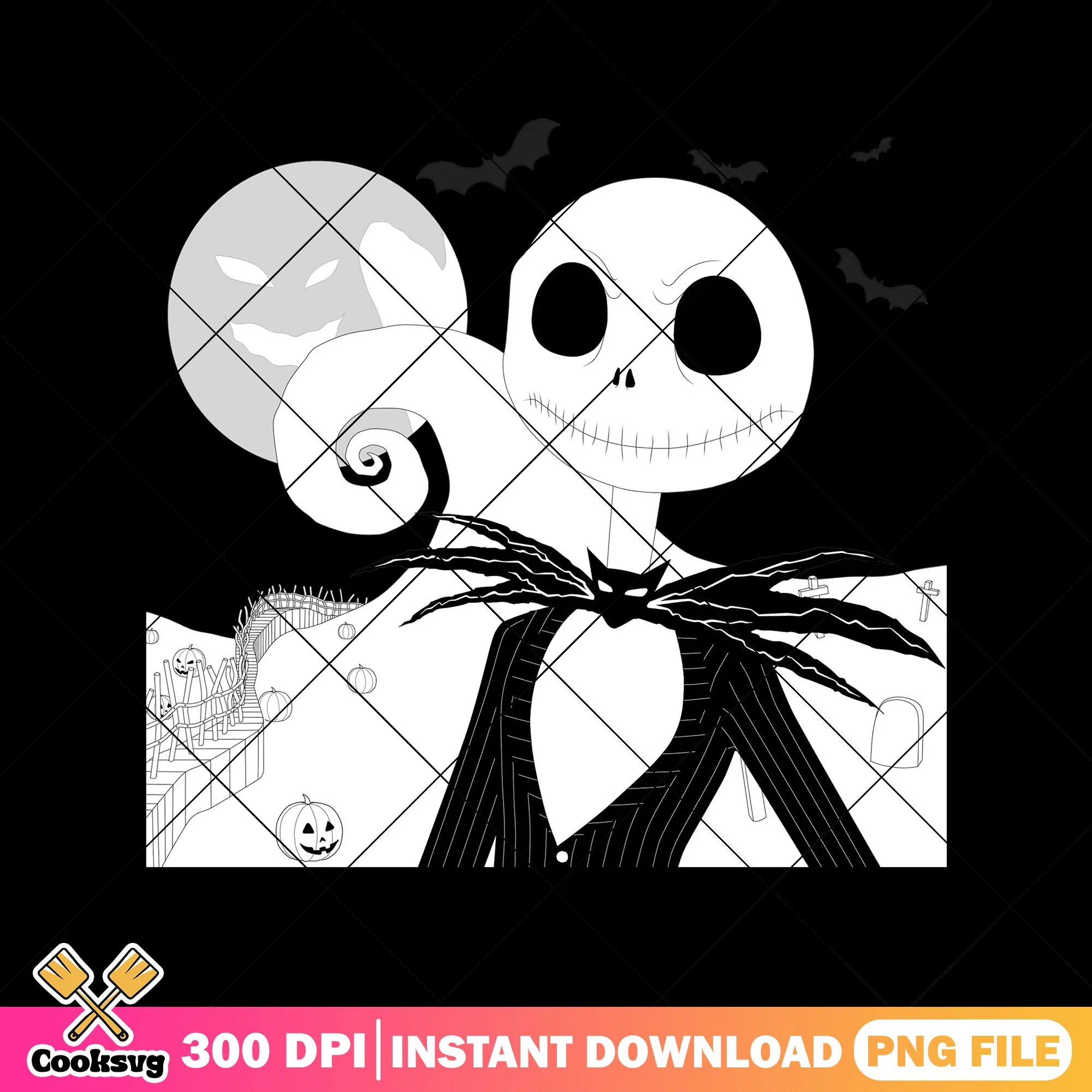 Picture of jack design png, cartoon jack png, halloween disney png