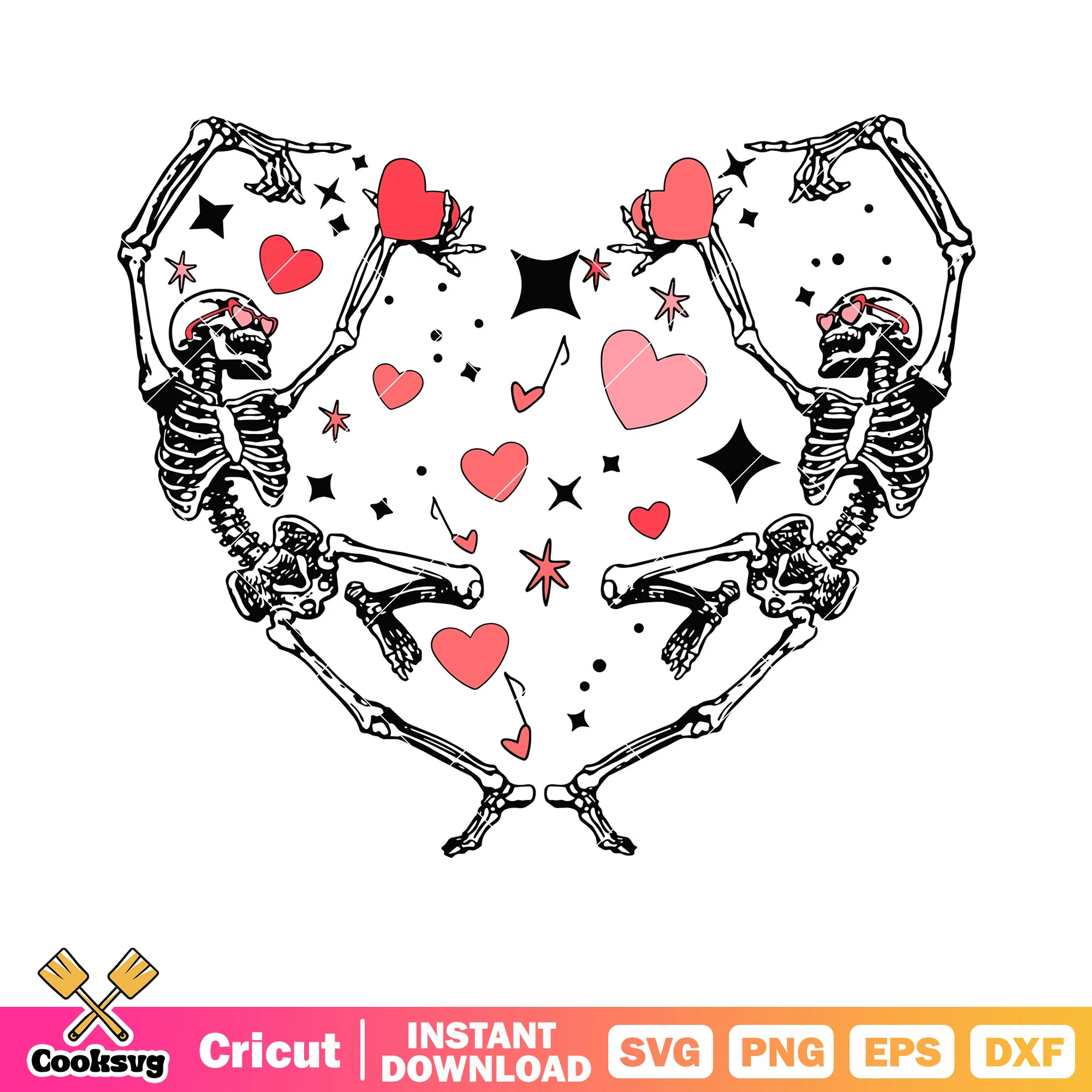 Pink Bone heart svg, skeleton costume svg, starry night svg