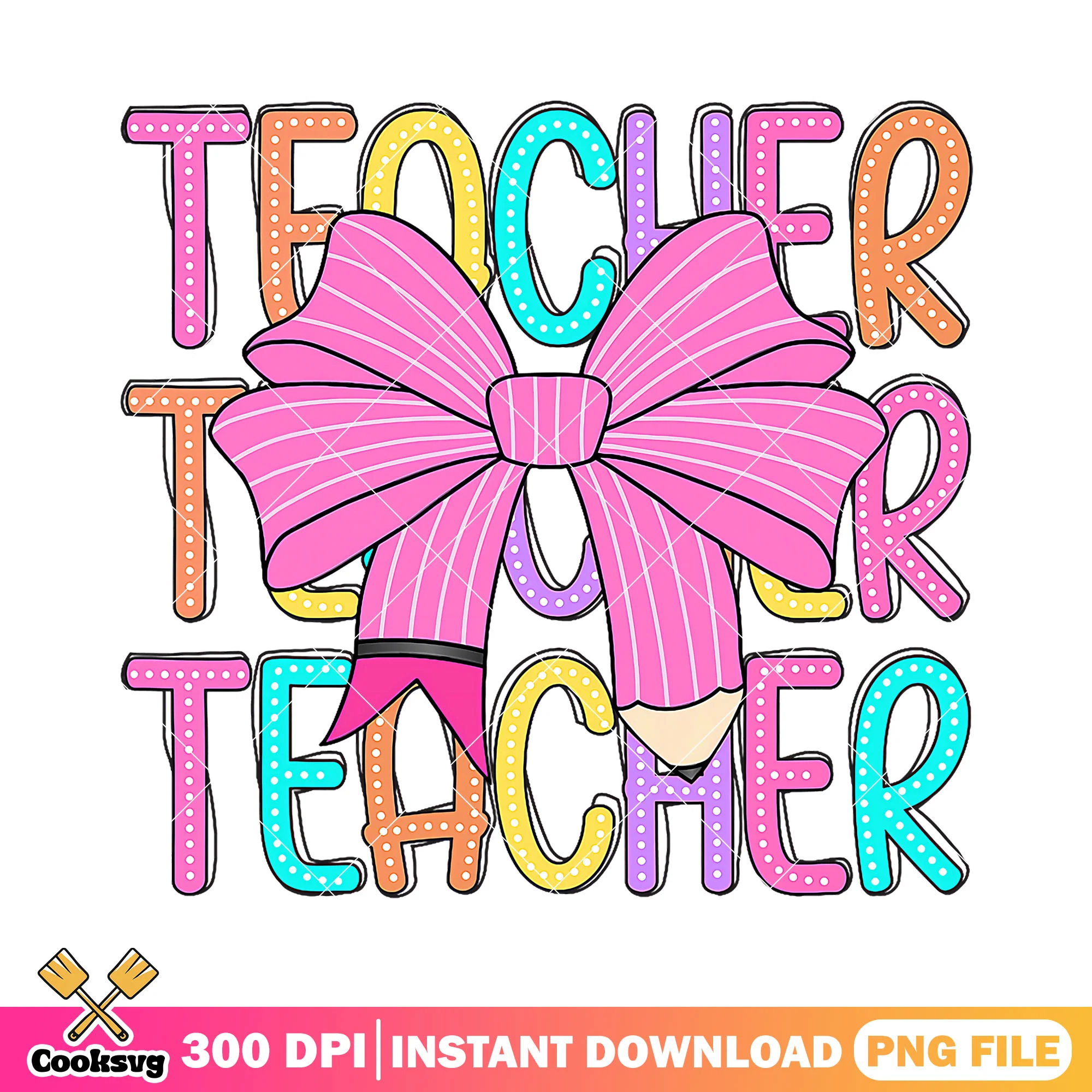 Pink bow of teacher file png, big bow png, back to school idea png