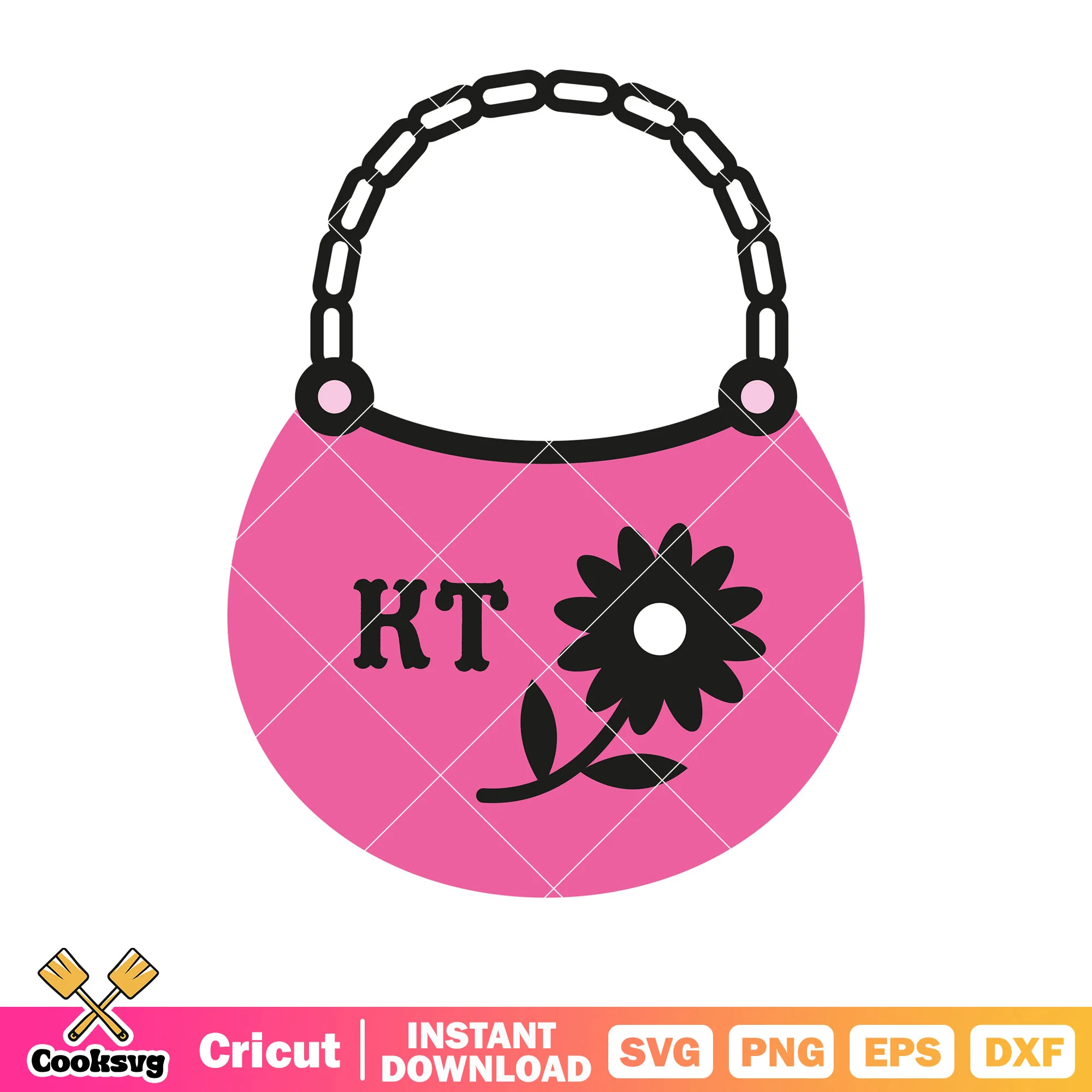 Pink hello kitty bag cartoon svg design, pink hello kitty svg.zip