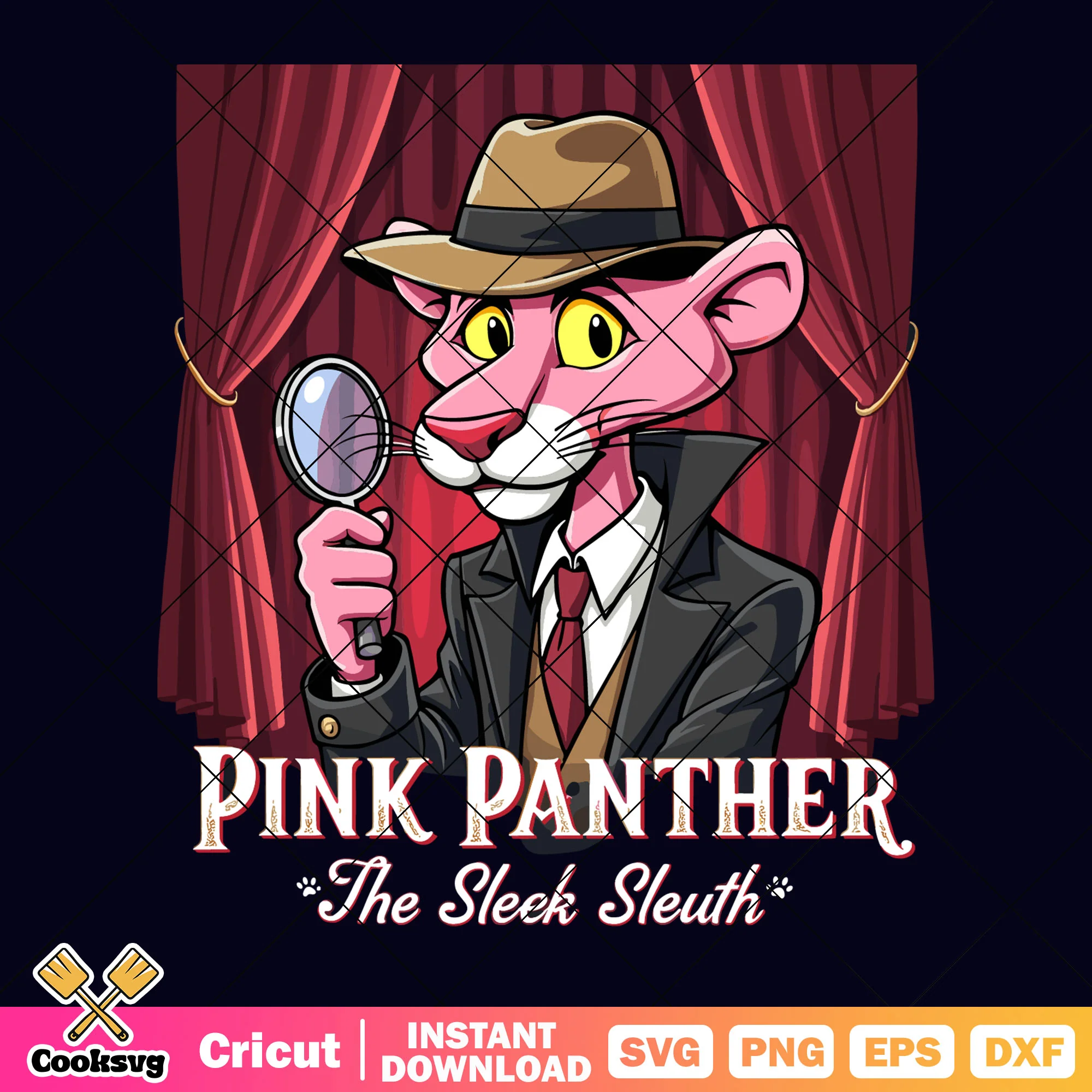 Pink panther the sleek sleuth svg, the pink panther svg