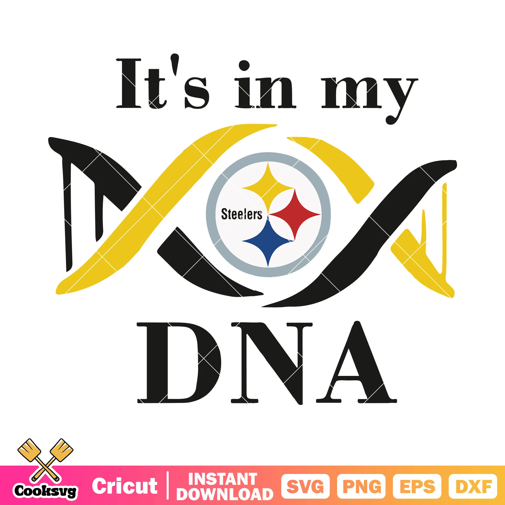 Pittsburgh dna football svg, nfl ball svg, pittsburgh steelers svg