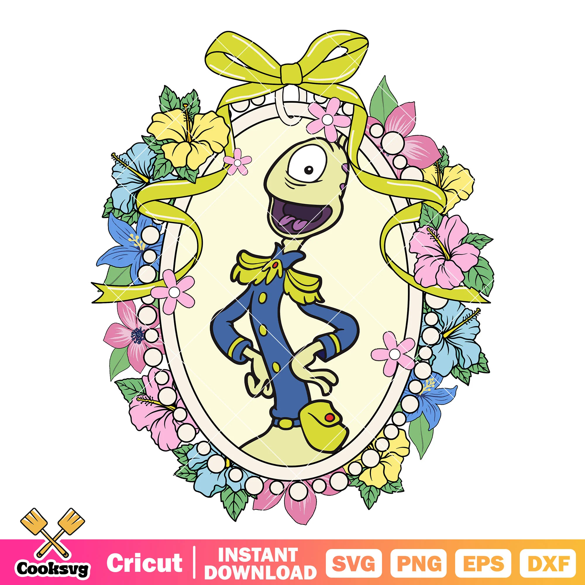 Pleakley Stitch and Disney Mirror PNG, Lilo and Stitch Pleakley PNG