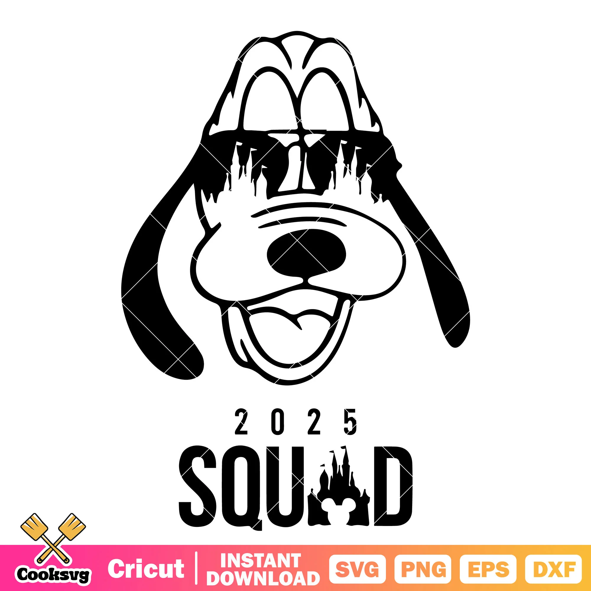 Pluto dog head 2025 squad svg, pluto head svg, disney squad svg