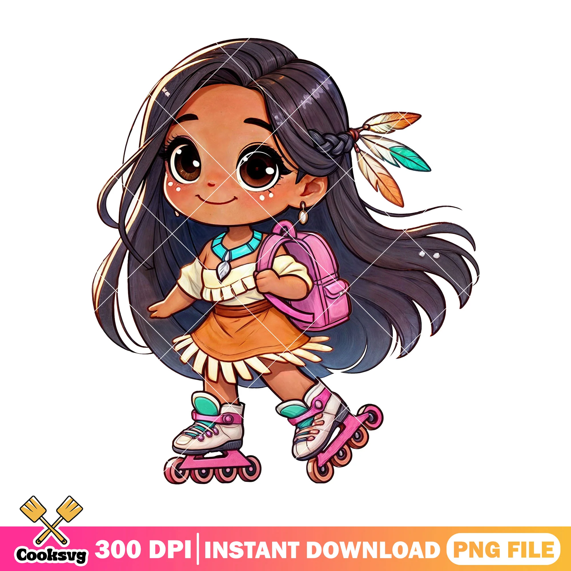 Pocahontas going school png, going back to school png, disney land png