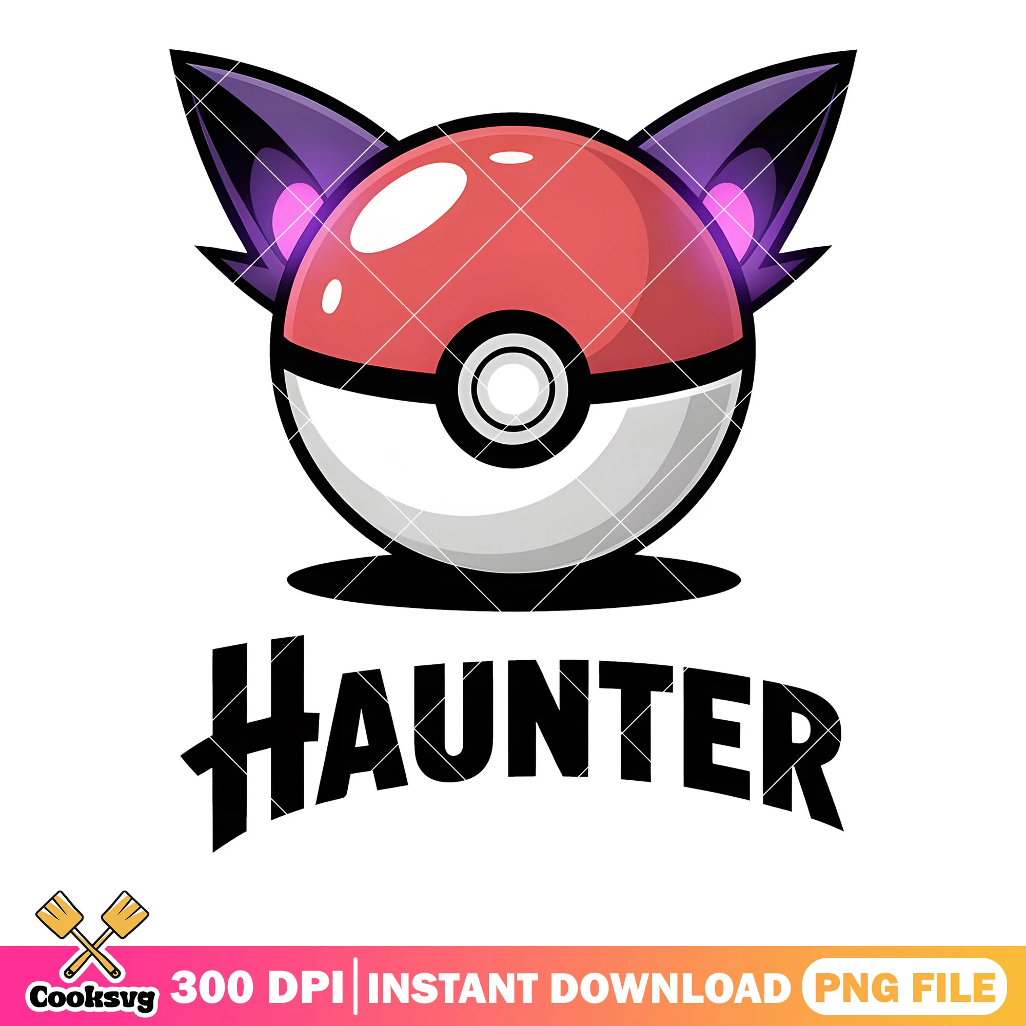 Pokeball haunter poster png, pokemon stickers png, pokeball png