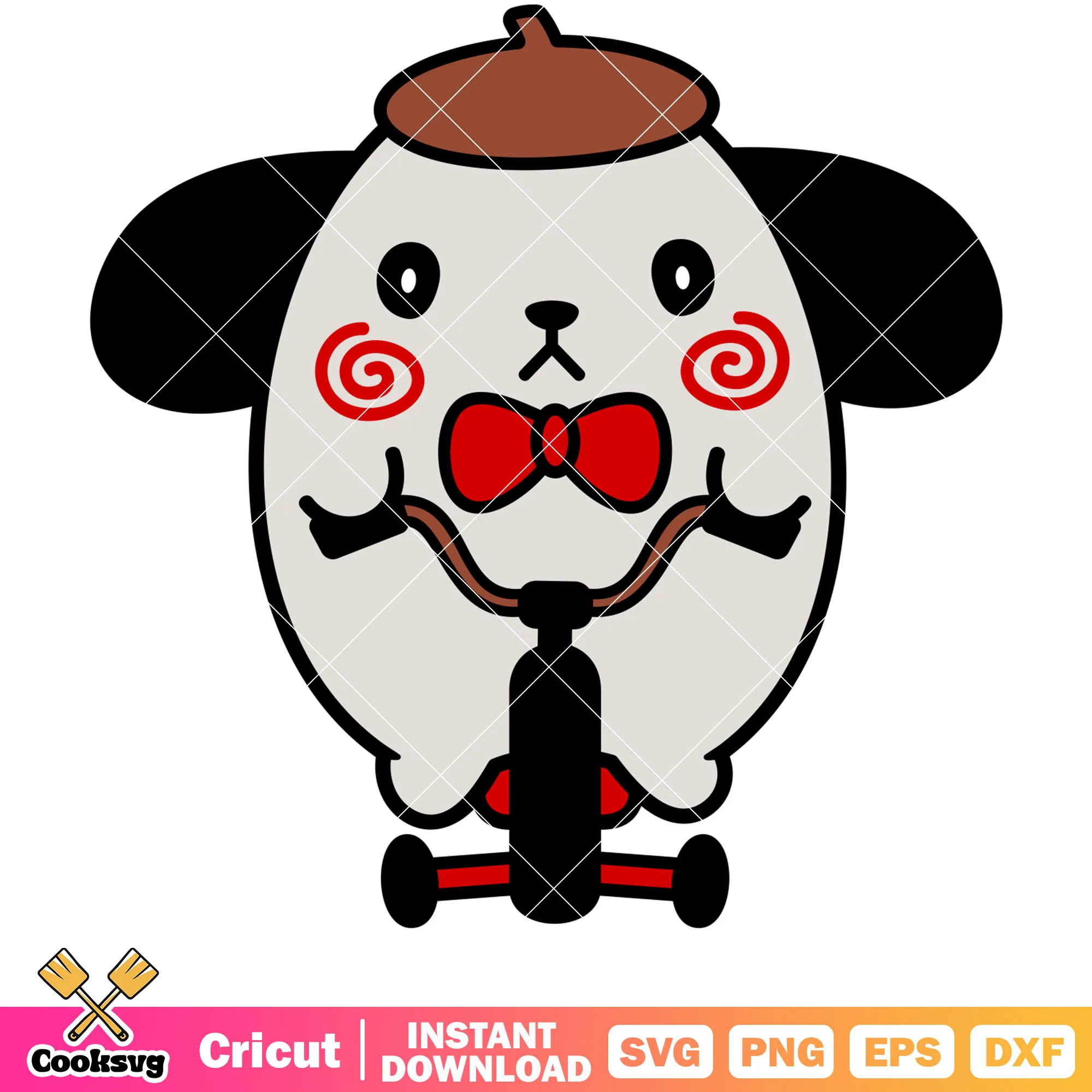 Pompompurin halloween svg, halloween hello kitty svg, sanrio svg