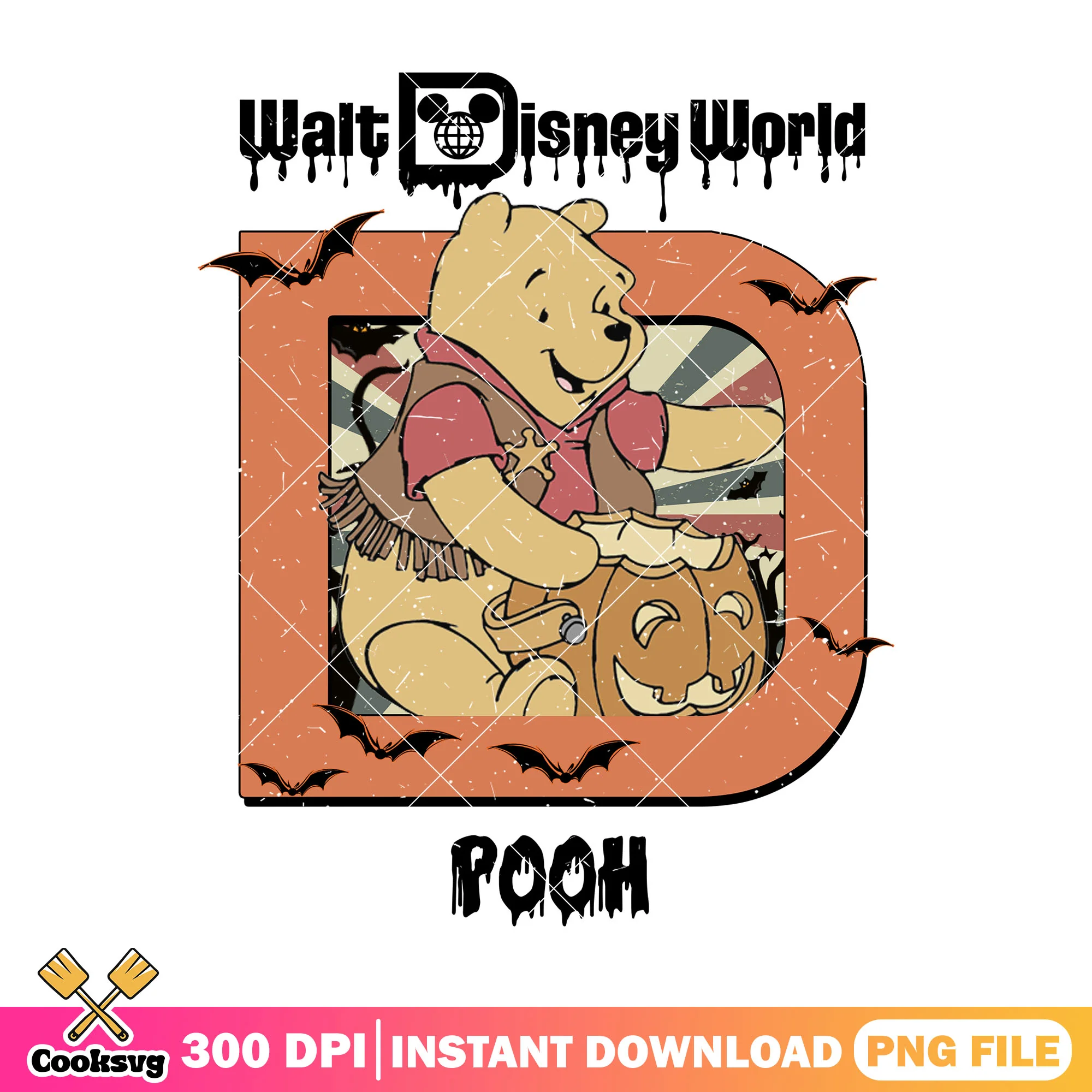 Pooh halloween cos png, halloween costume png, pooh bear png