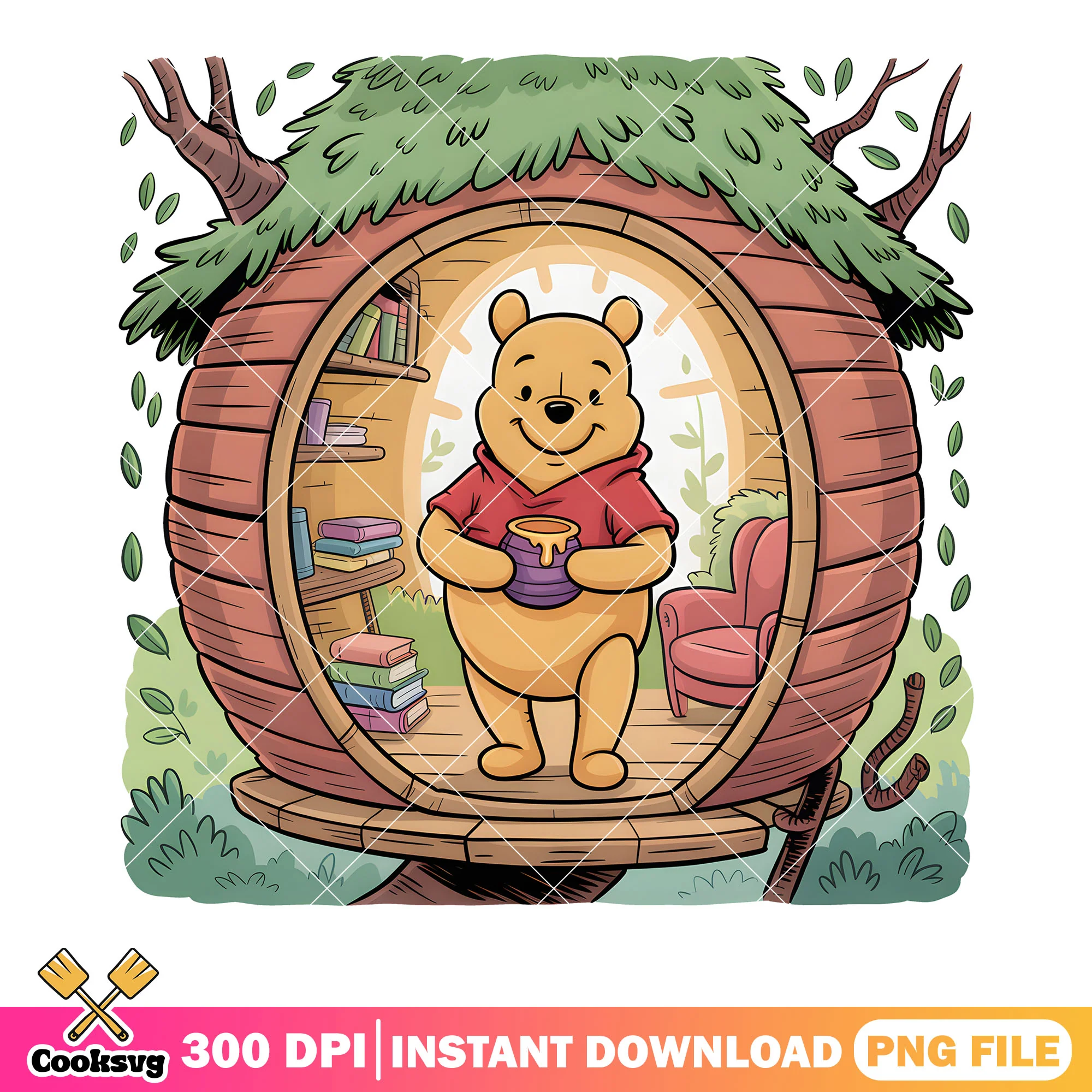 Pooh welcome bear home png, disney poster png, winnie pooh png