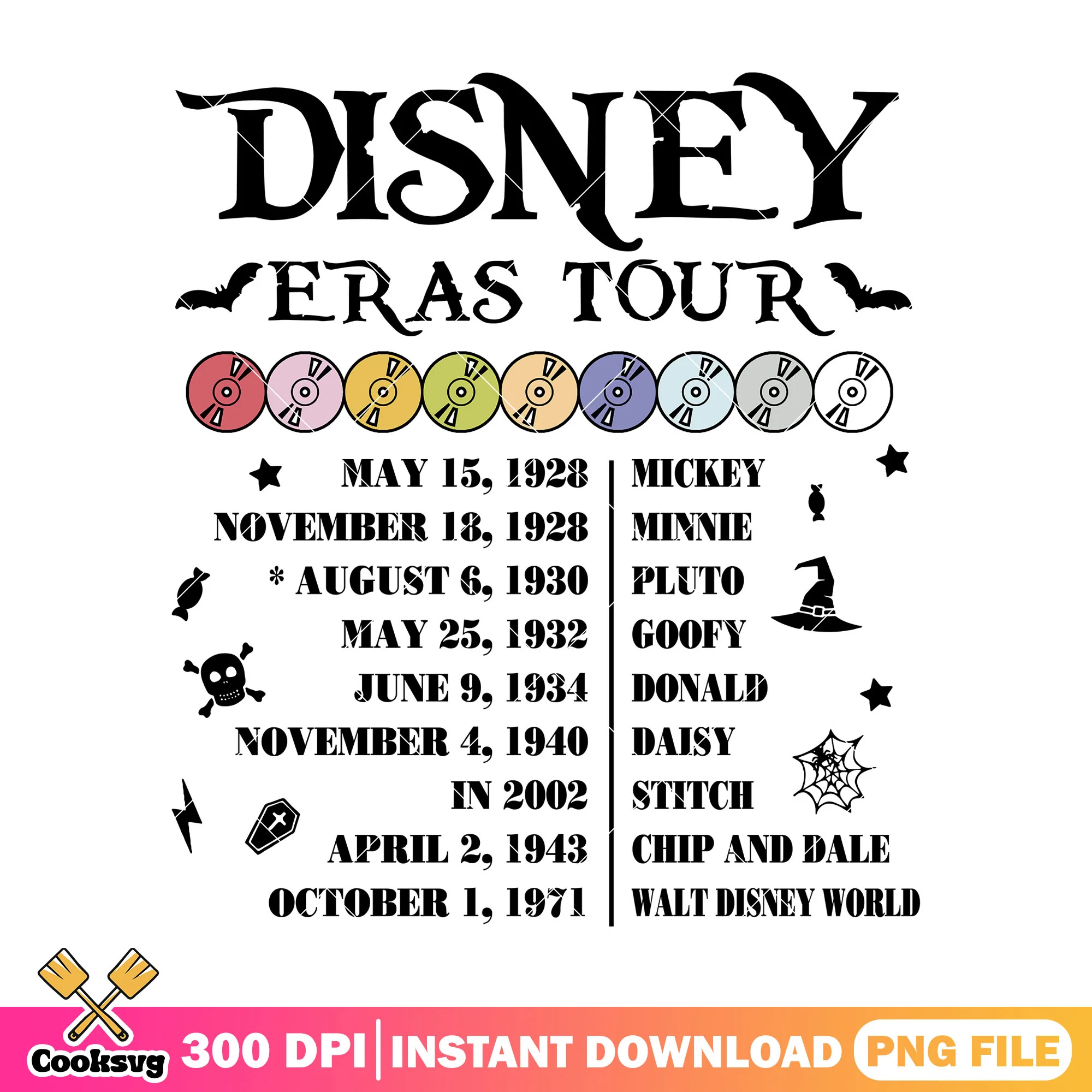 Poster disney design png, halloween horror png, black poster png