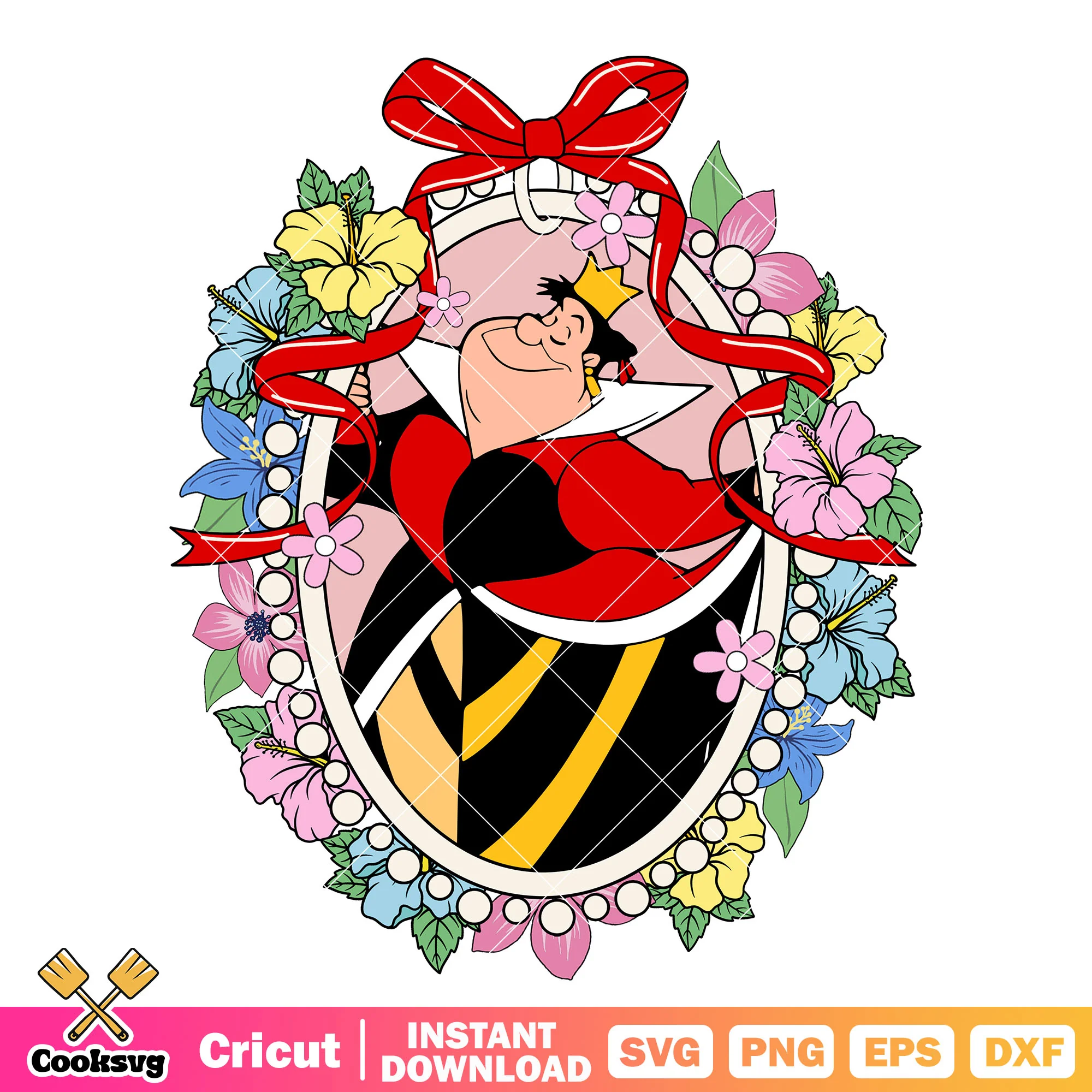 Queen of Hearts Disney Mirror PNG, Queen of Hearts PNG, Disney Mirror PNG