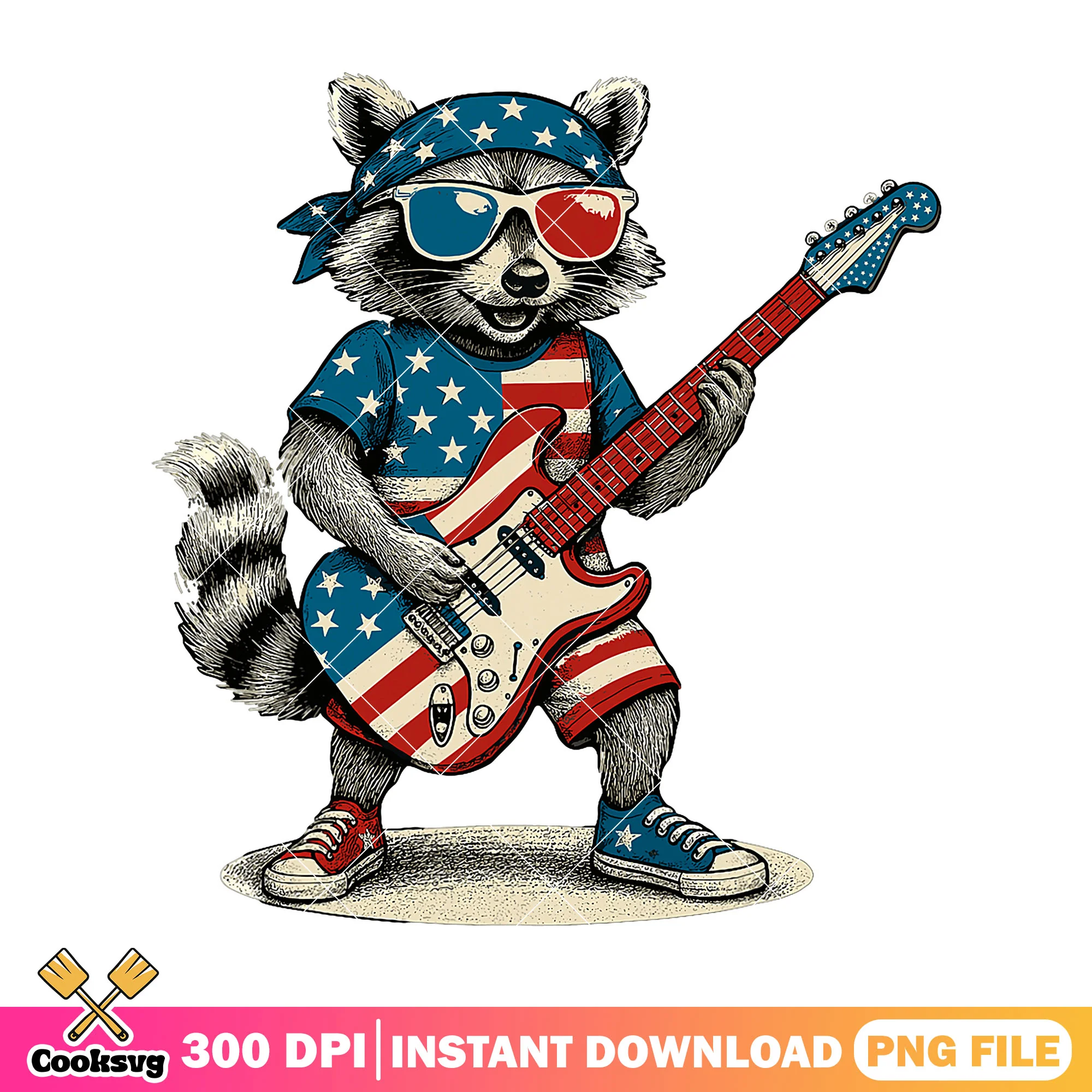 Raccoon america rockstar png, raccoon america png, raccoon rocket png