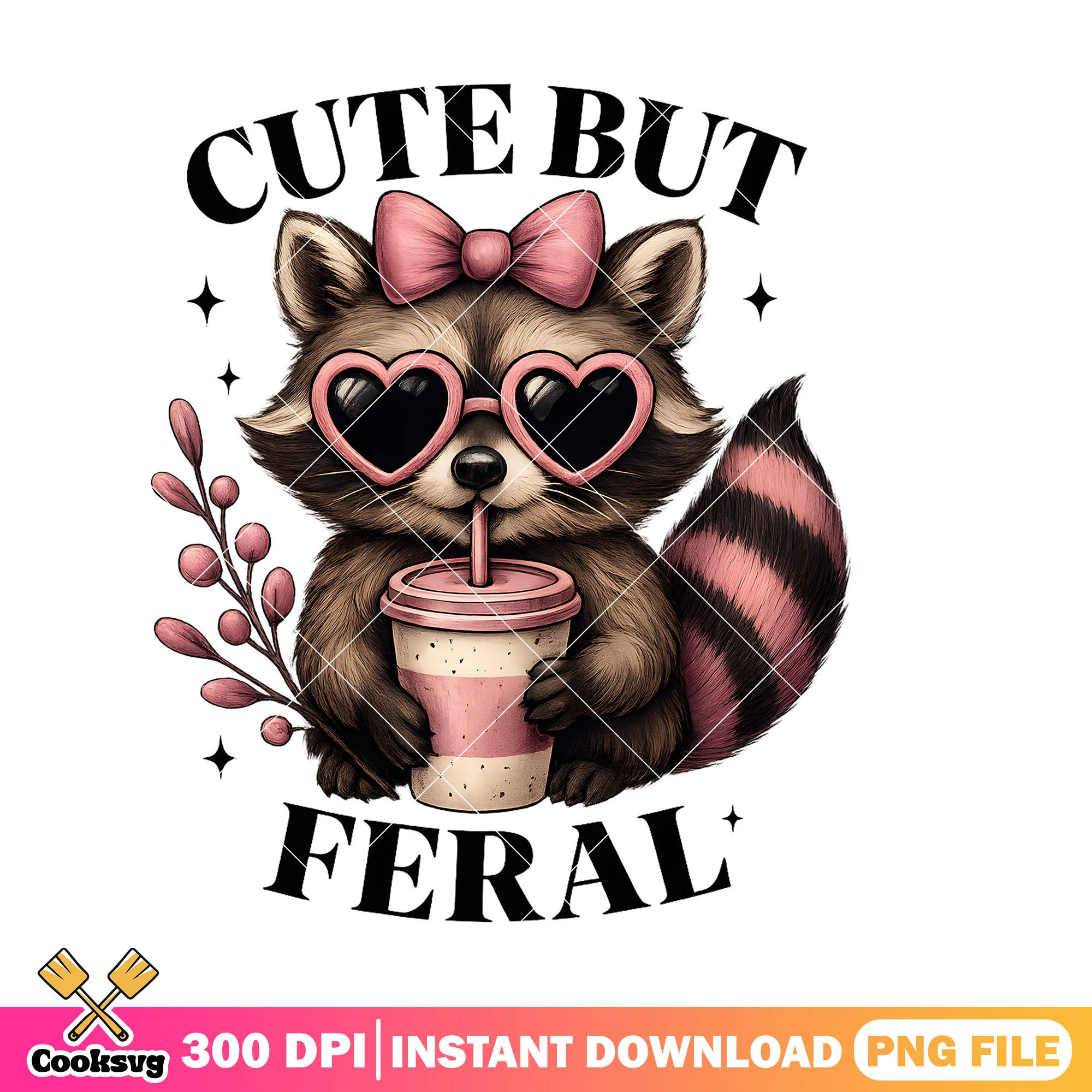 Raccoon girl cute but feral png, cute but feral png, raccoon feral png