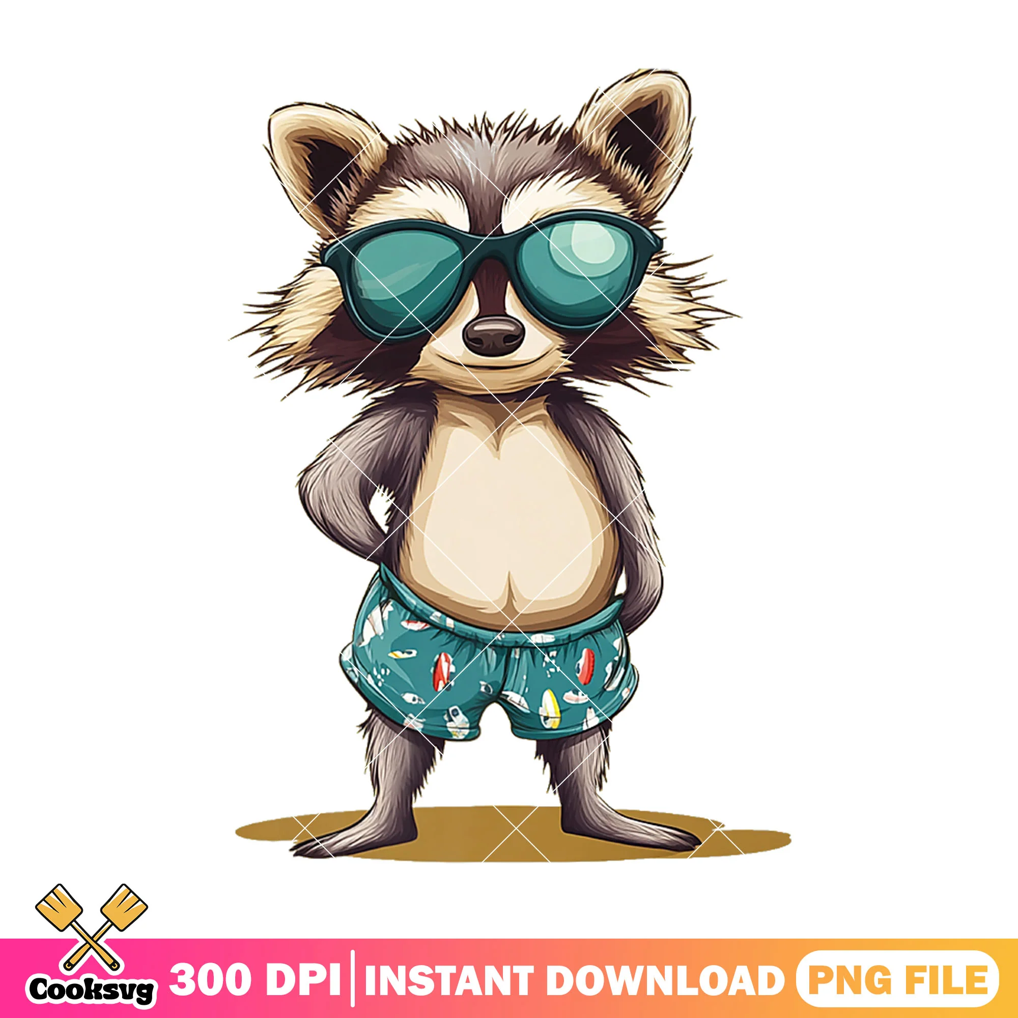 Raccoon rocket summer costume png, summer costume png, summer time png