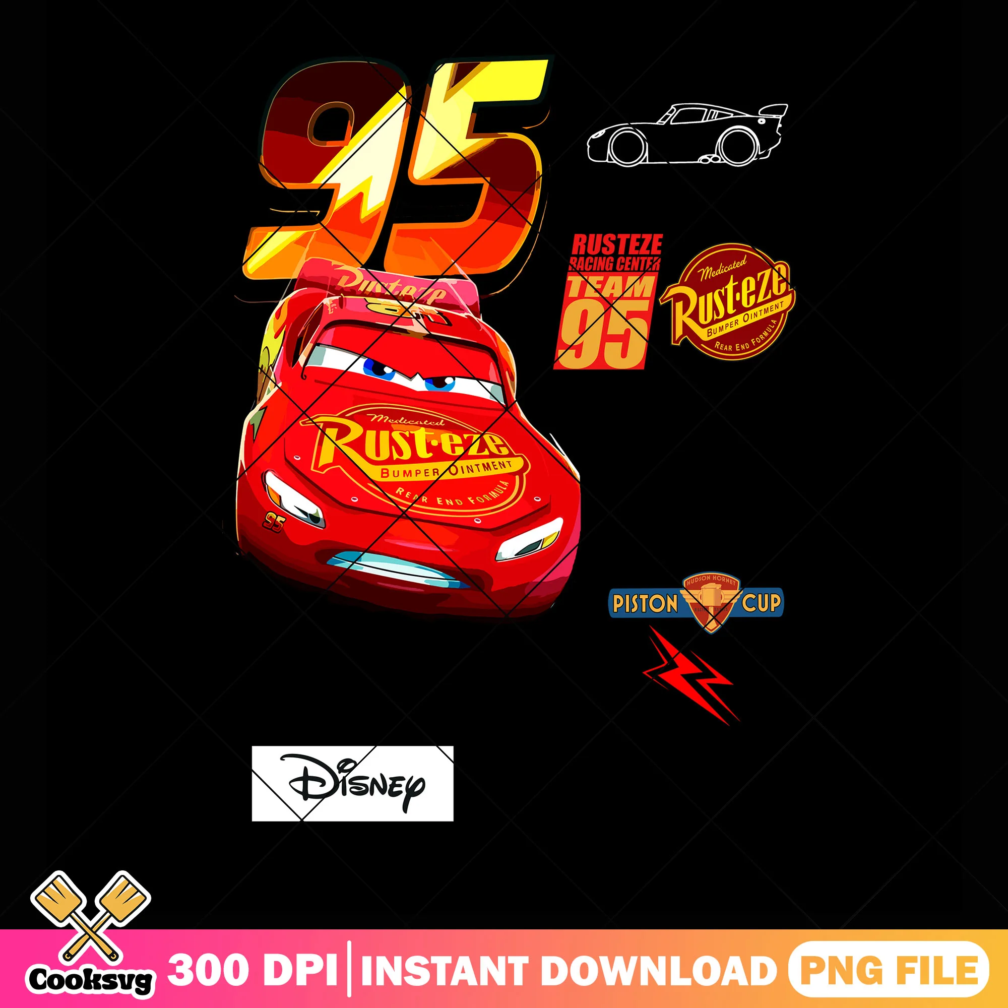 race car movie png, lightning mcqueen movie png, Piston Cup png
