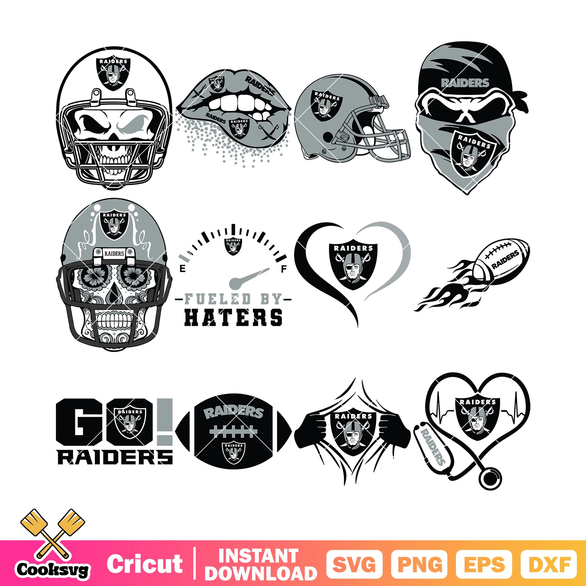 Raider heartbeats bundle svg, las vegas raider svg, Nfl teams svg