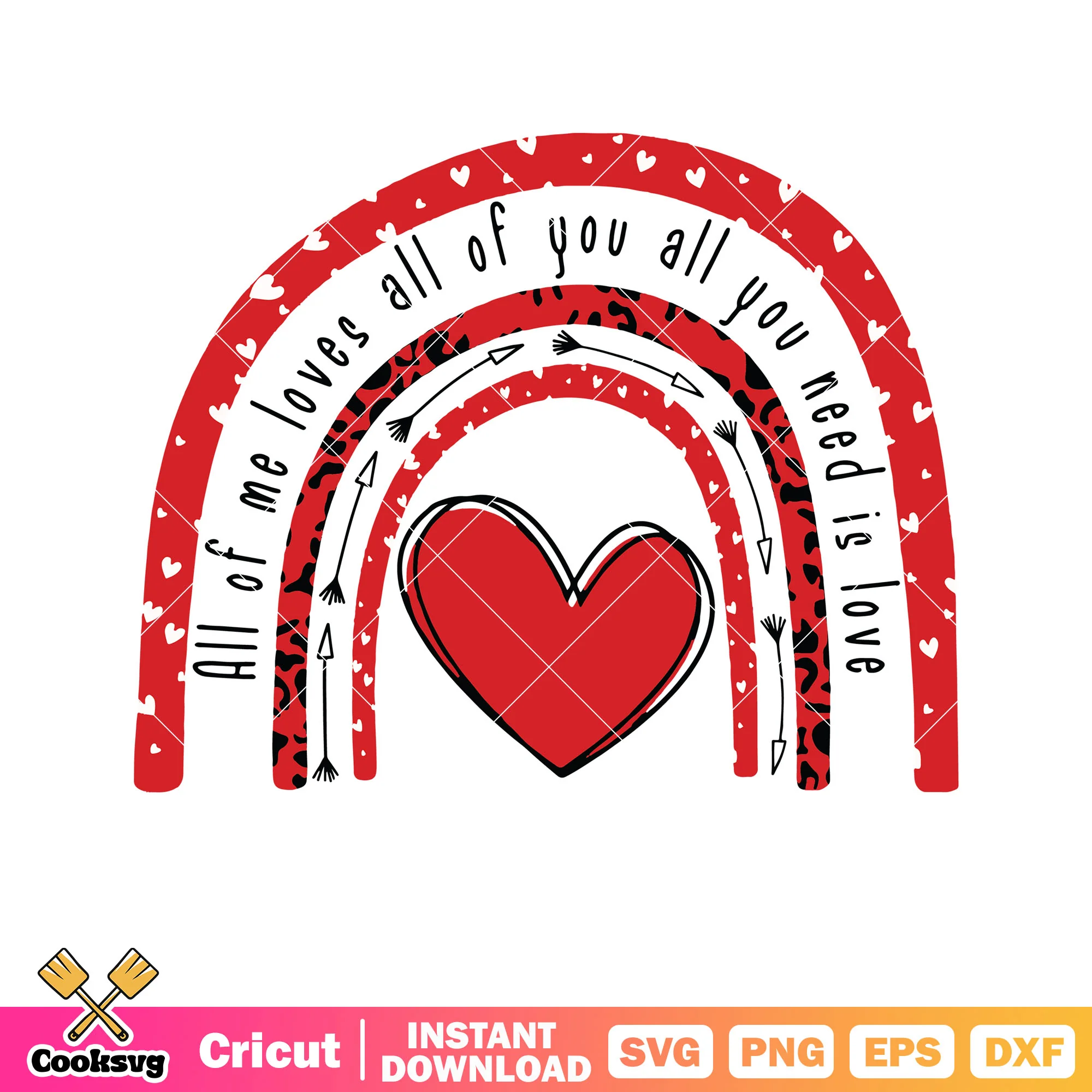Rainbow valentine lover svg file, rainbow valentine svg