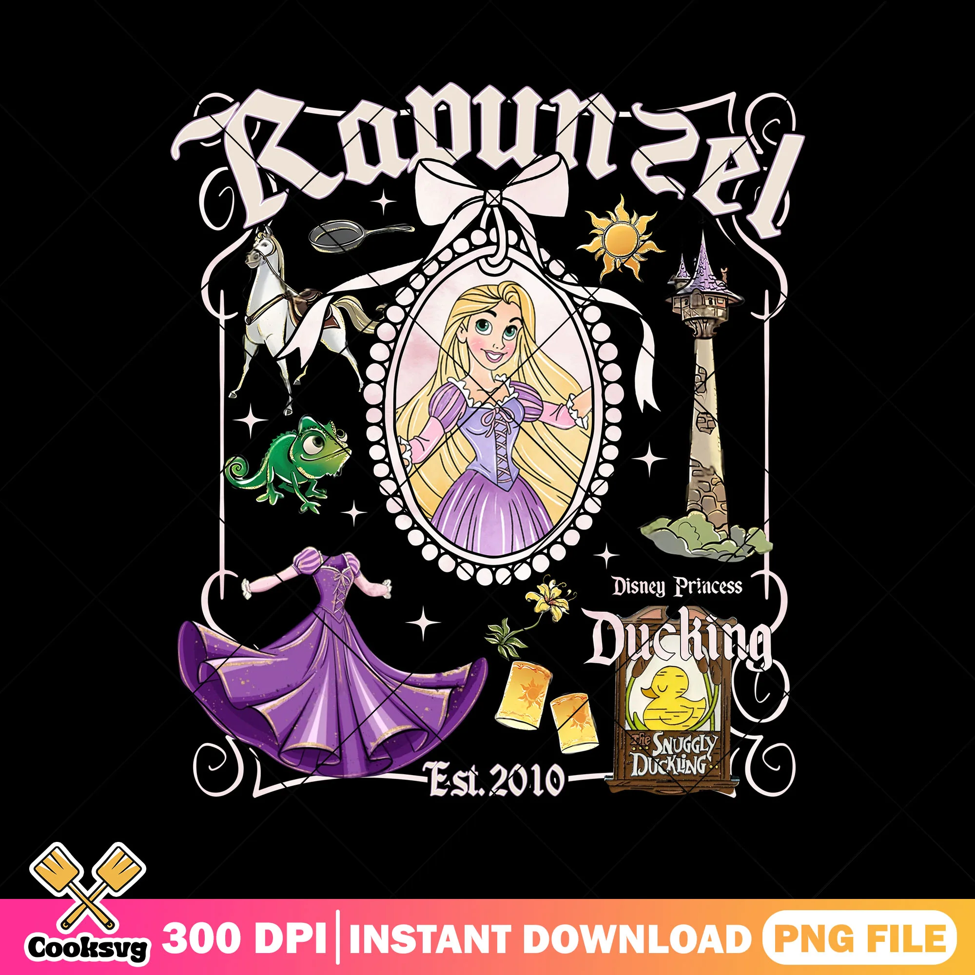 Rapunzel Disney Princess EST 2010 PNG, Rapunzel Princess PNG
