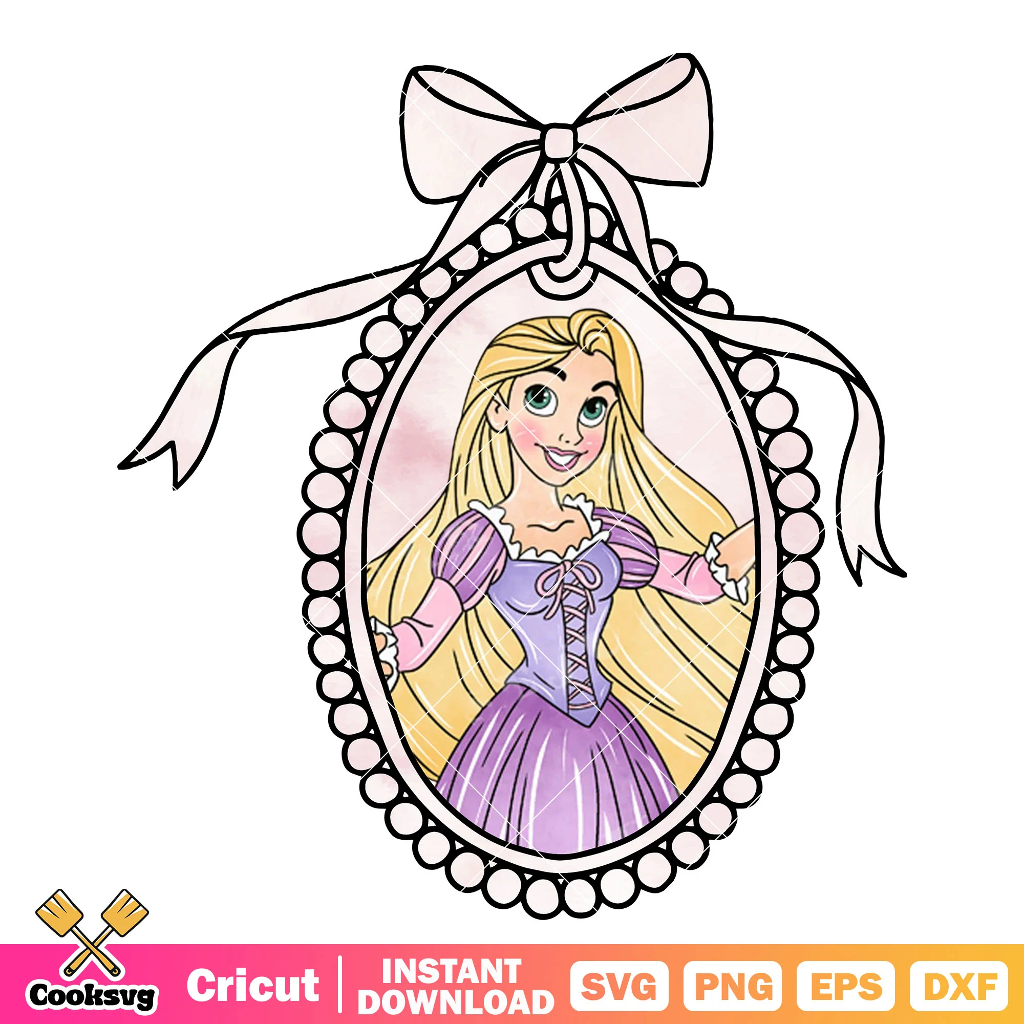 Rapunzel Disney Princess Mirror PNG, Rapunzel Princess PNG