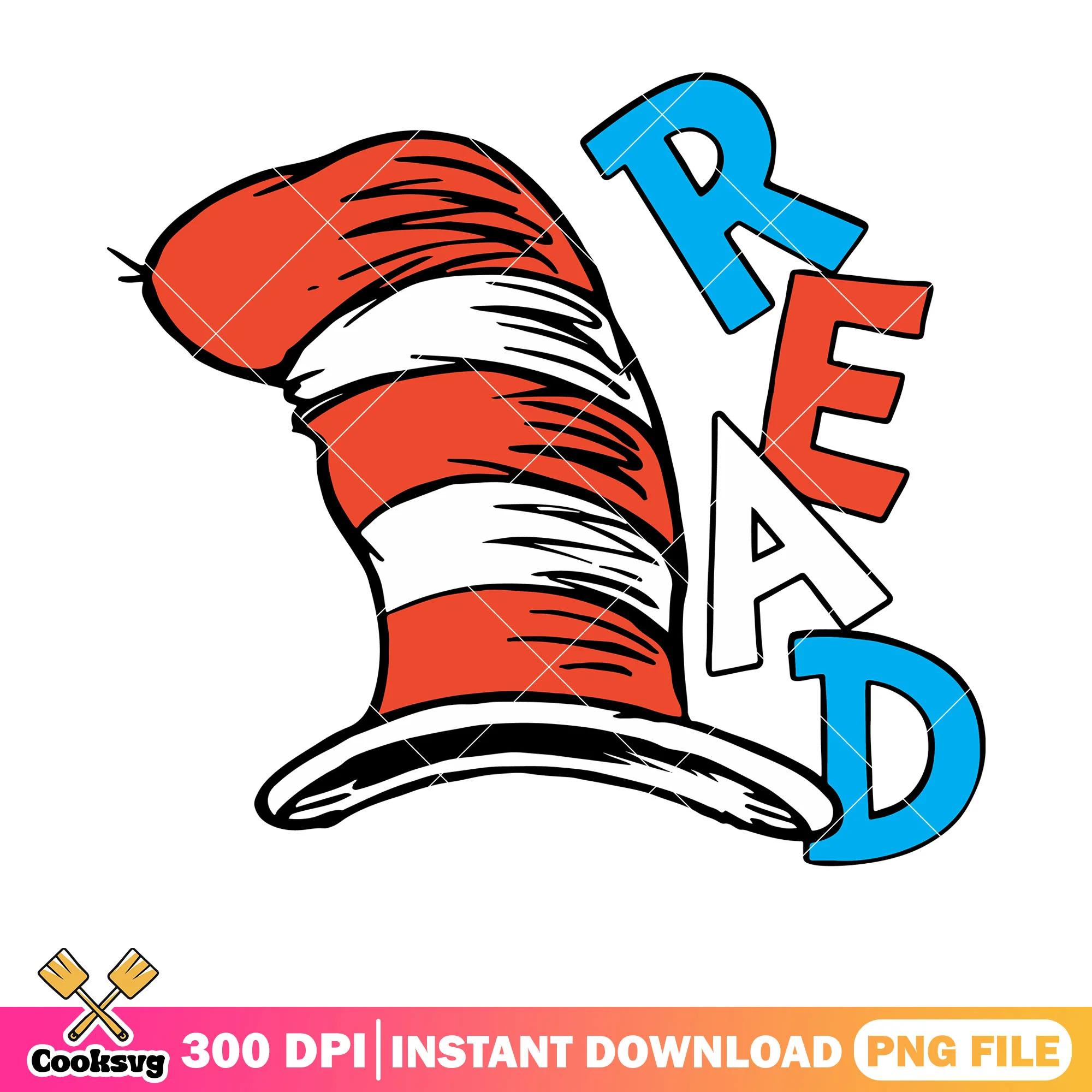 Read dr seuss hat cartoon png, dr seuss read png, dr seuss hat png