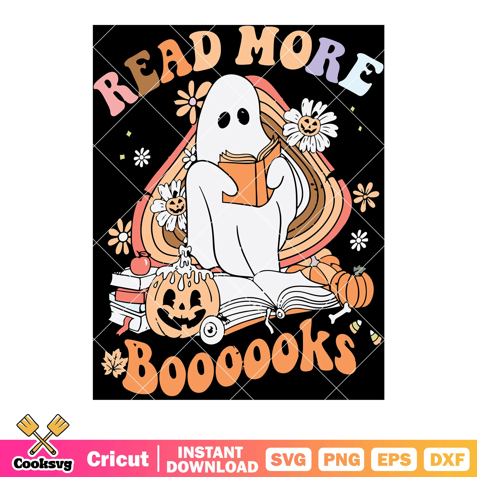 Read more boooooks svg, jack o lantern svg, daisy flower svg