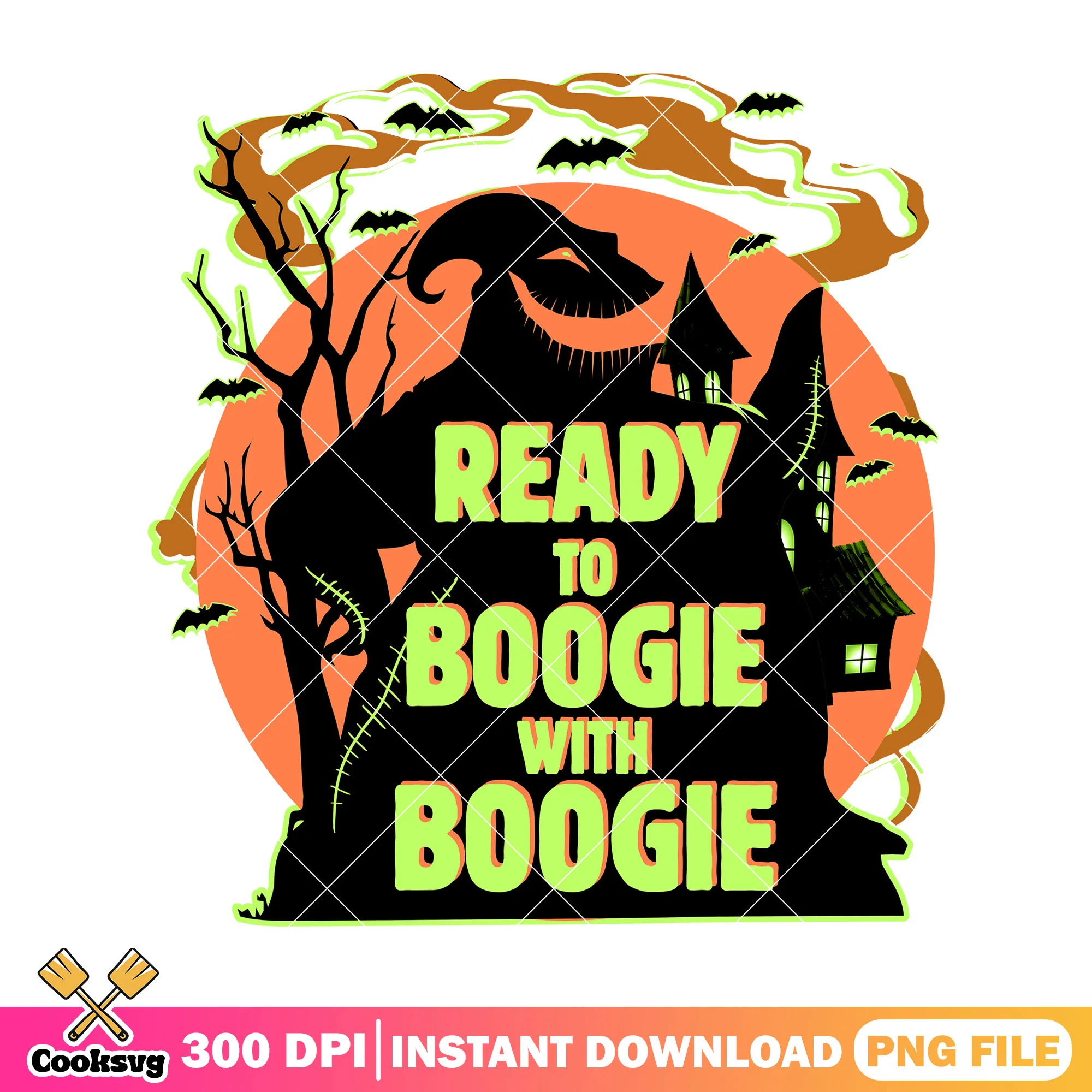 Ready to boogie with boogie png, horror disney png, scary cartoon png