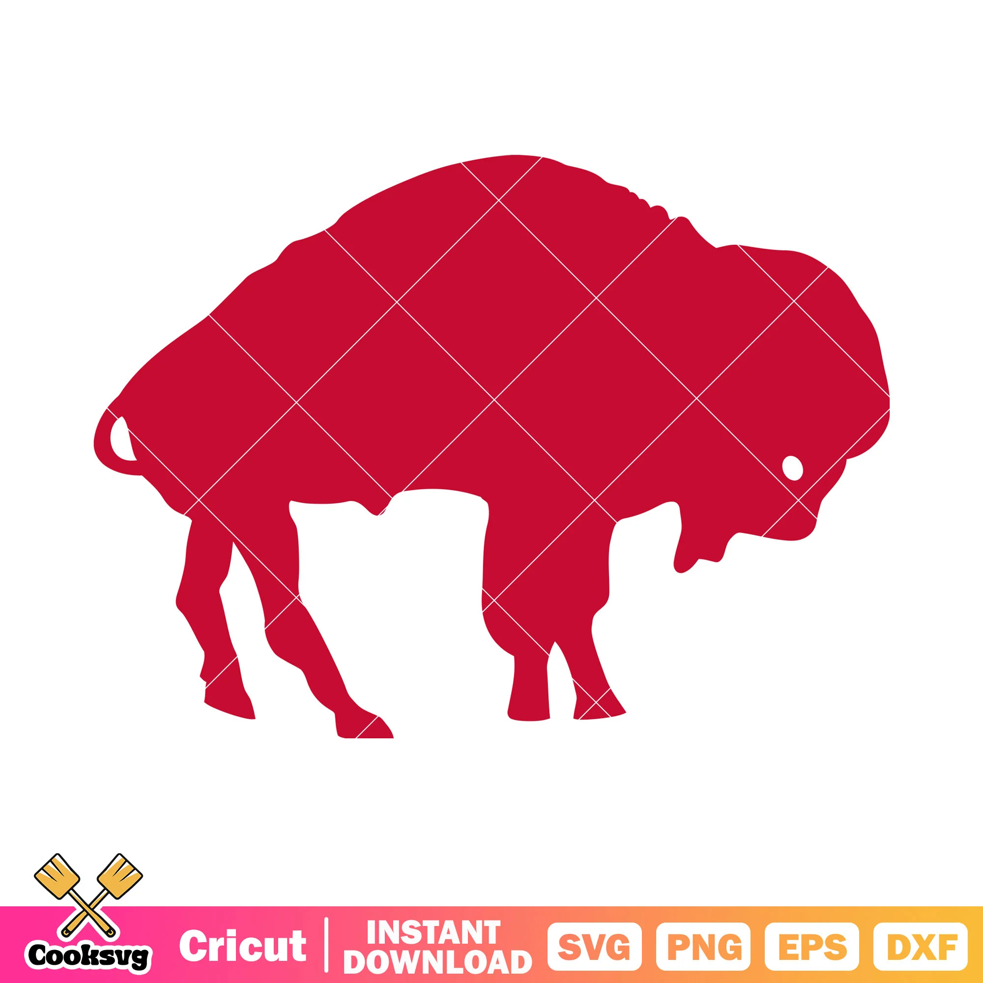 Red buffalo logo svg, buffalo bills svg, nfl teams svg