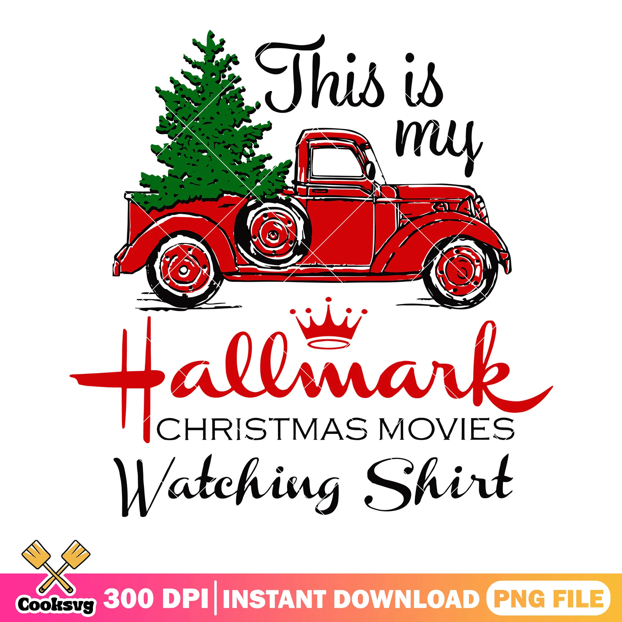 Red truck delivery pine tree xmas png, merry xmas png, christmas tree png