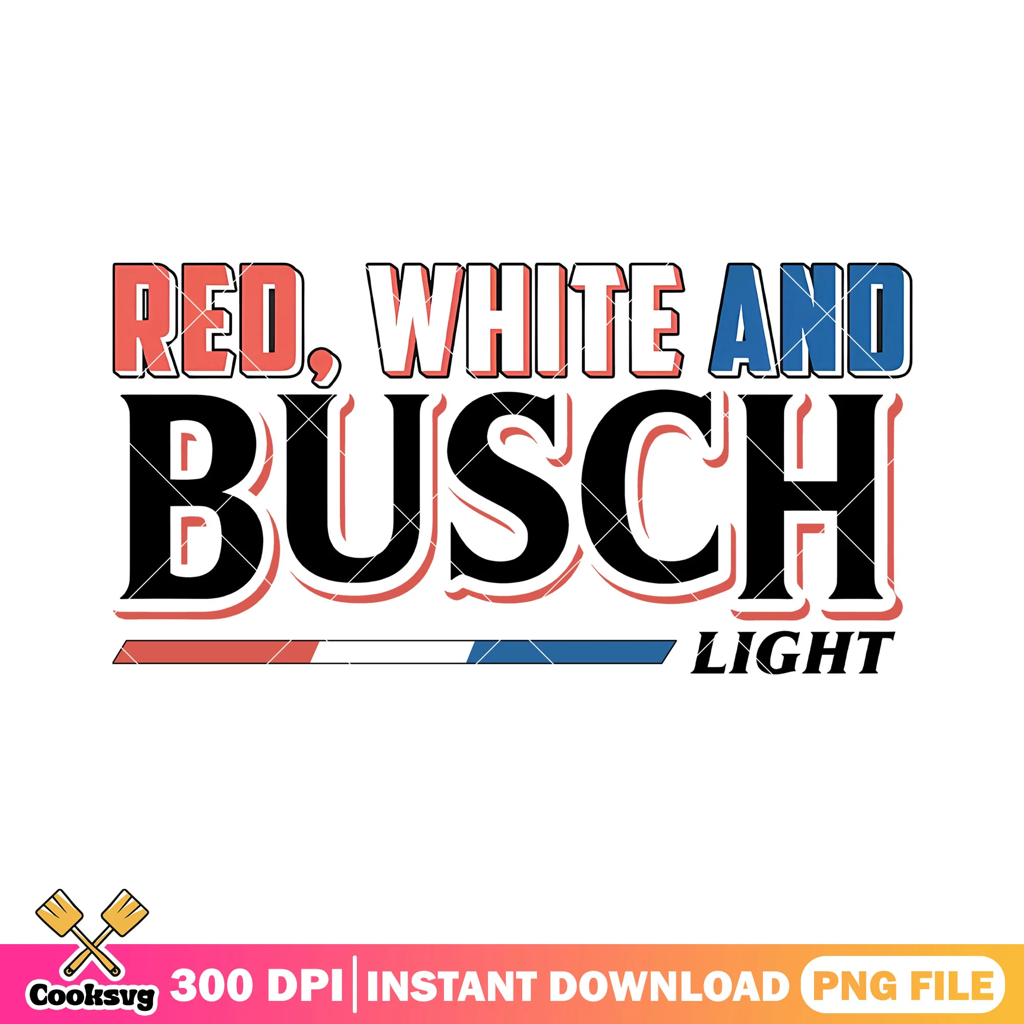 Red white busch logo png, red white america png, busch apple png