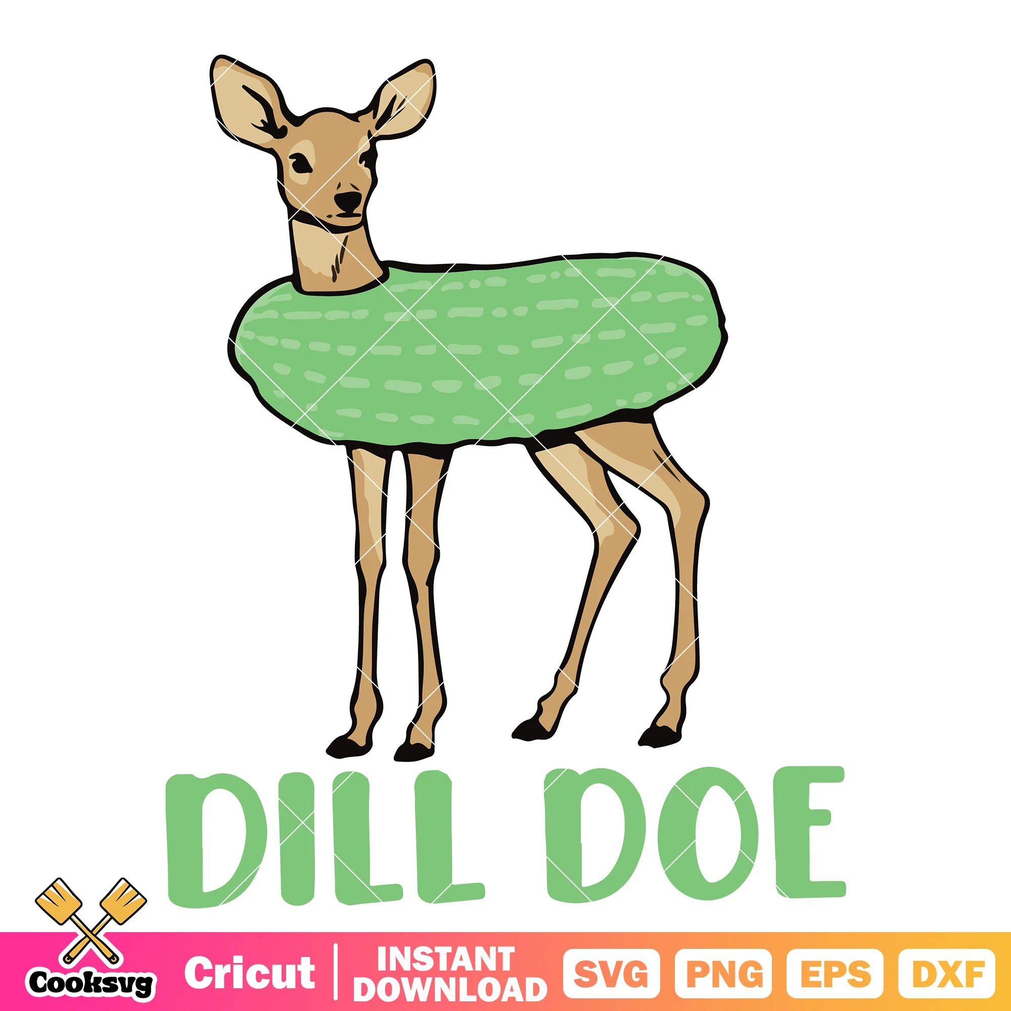 Reindeer dill doe funny svg, dill doe tee svg, funny reindeer svg