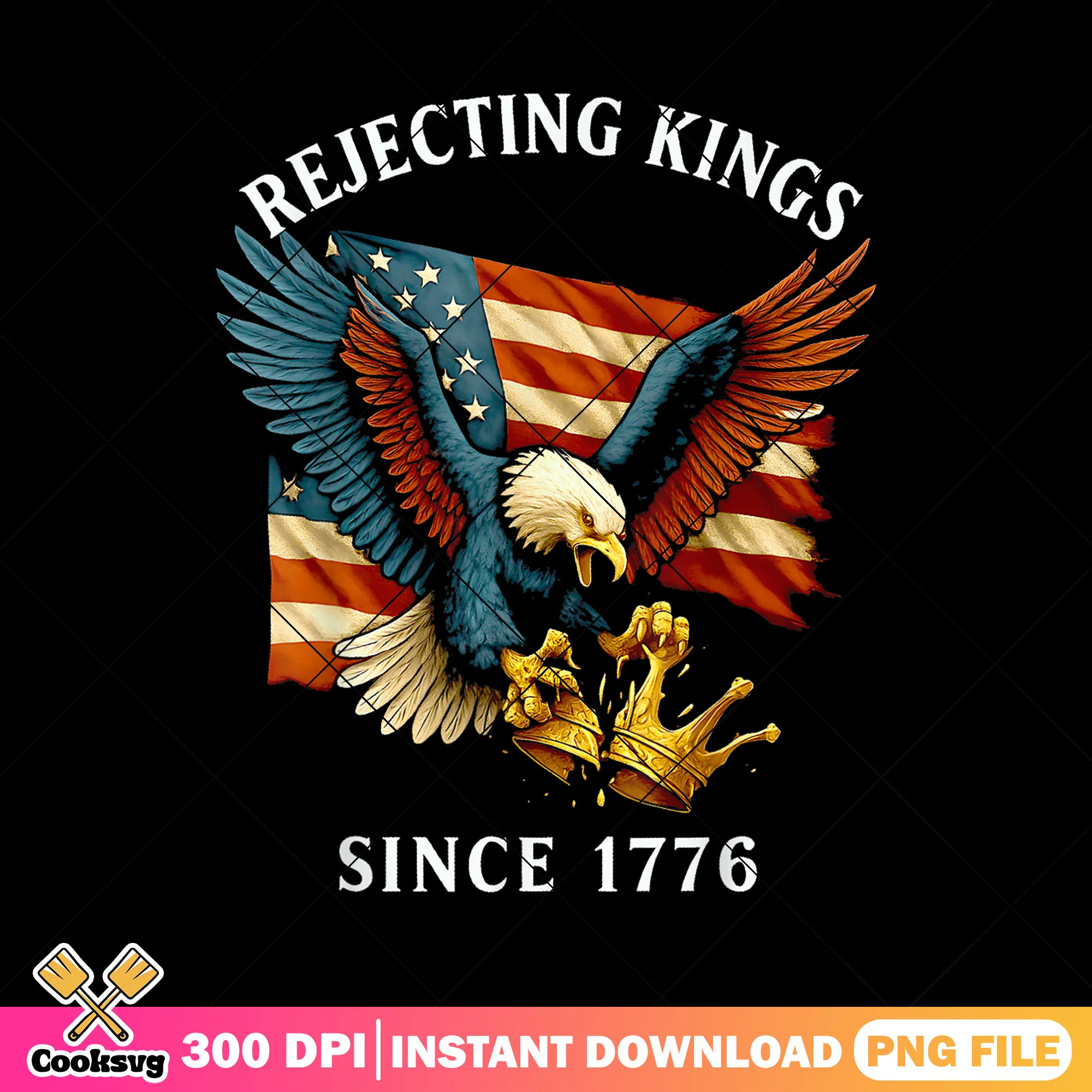 Rejecting kings since 1776 png, no kings america png, no kings png