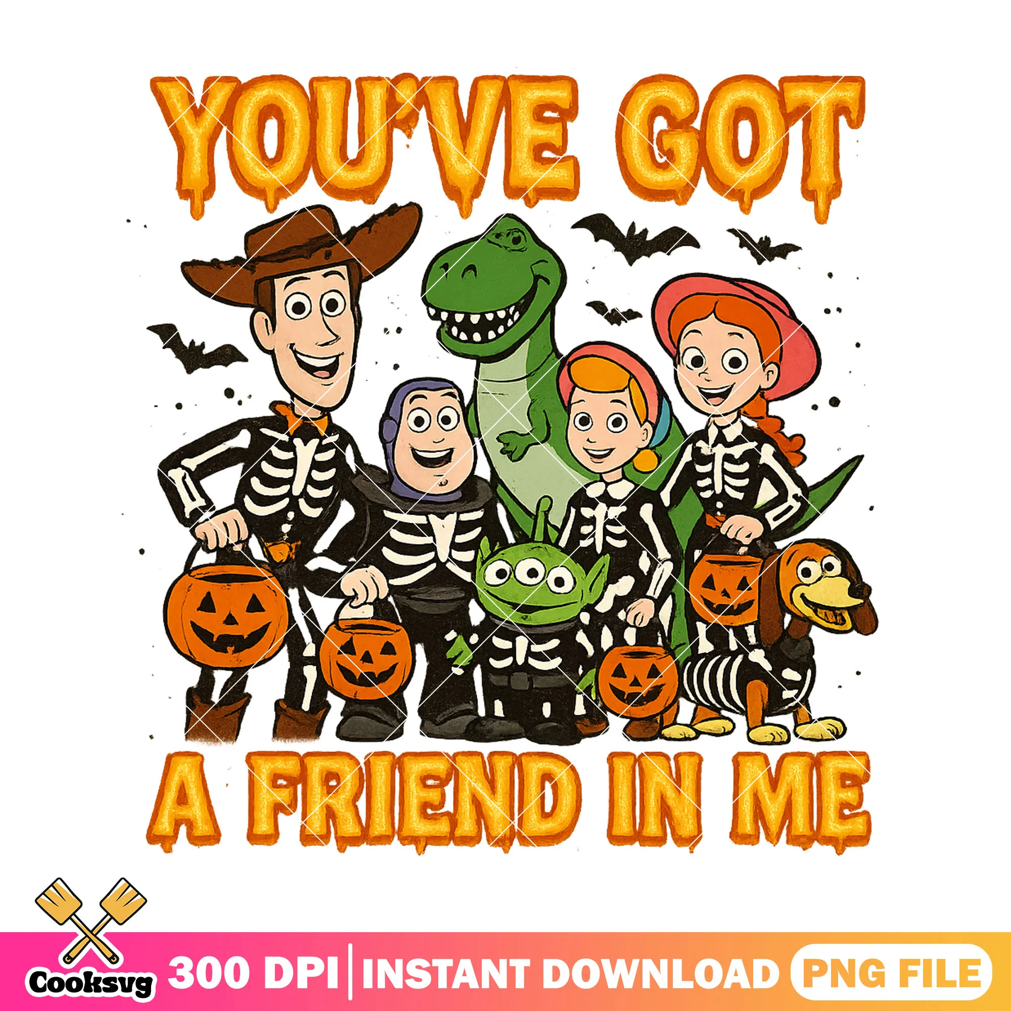 Rex with pumpkin png, disney art png, halloween ideas png