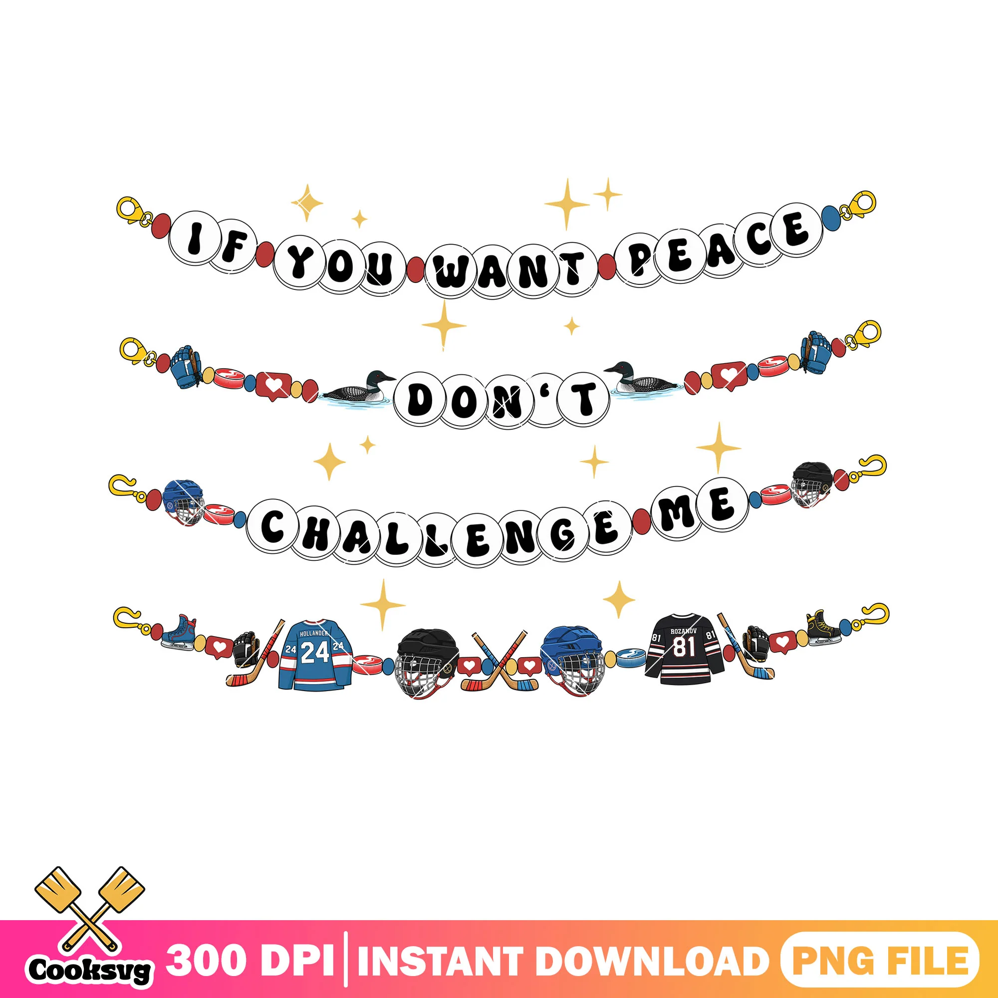 Rivalry Bracelet If You Want Peace png, heated rivalry png, gay vibes png