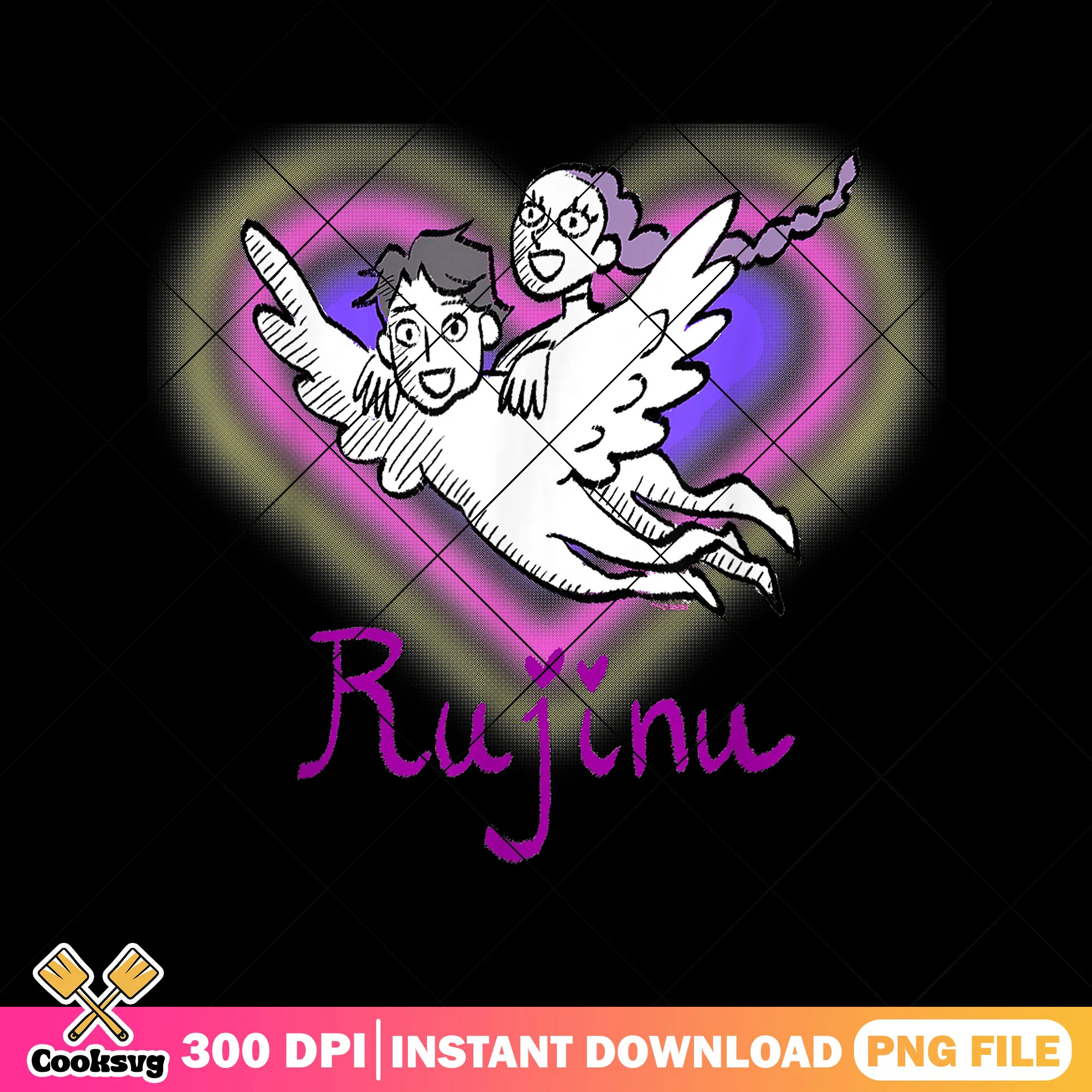 Ruji and jinu love png, jinu saja png, ruji huntrix png