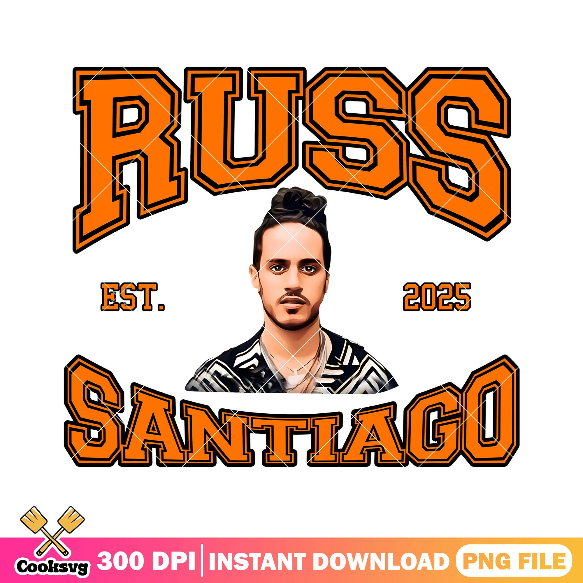 Russ santiago est 2025 png, Wild tour tshirt png, russ rapper png