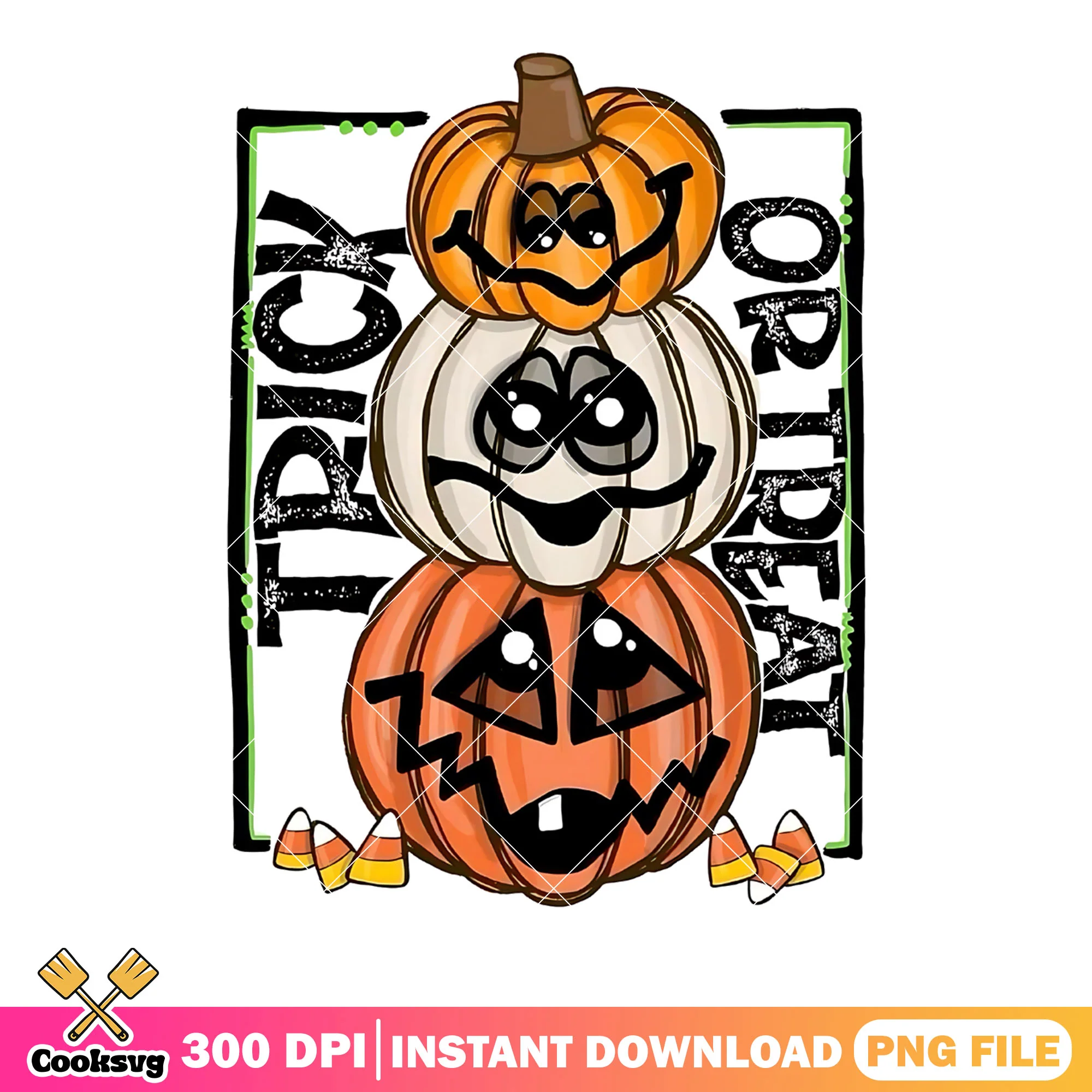 Sad wicker pumpkin png, trick or treat png, corn candy png