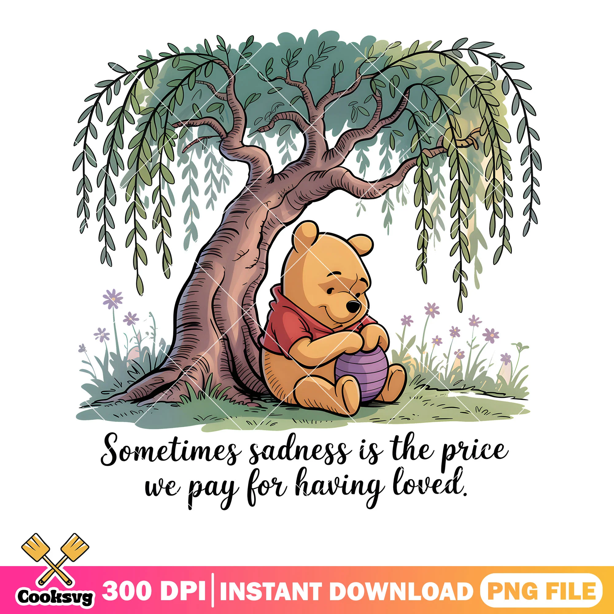 Sadnees is the price we pay for having loved png, poor bear png