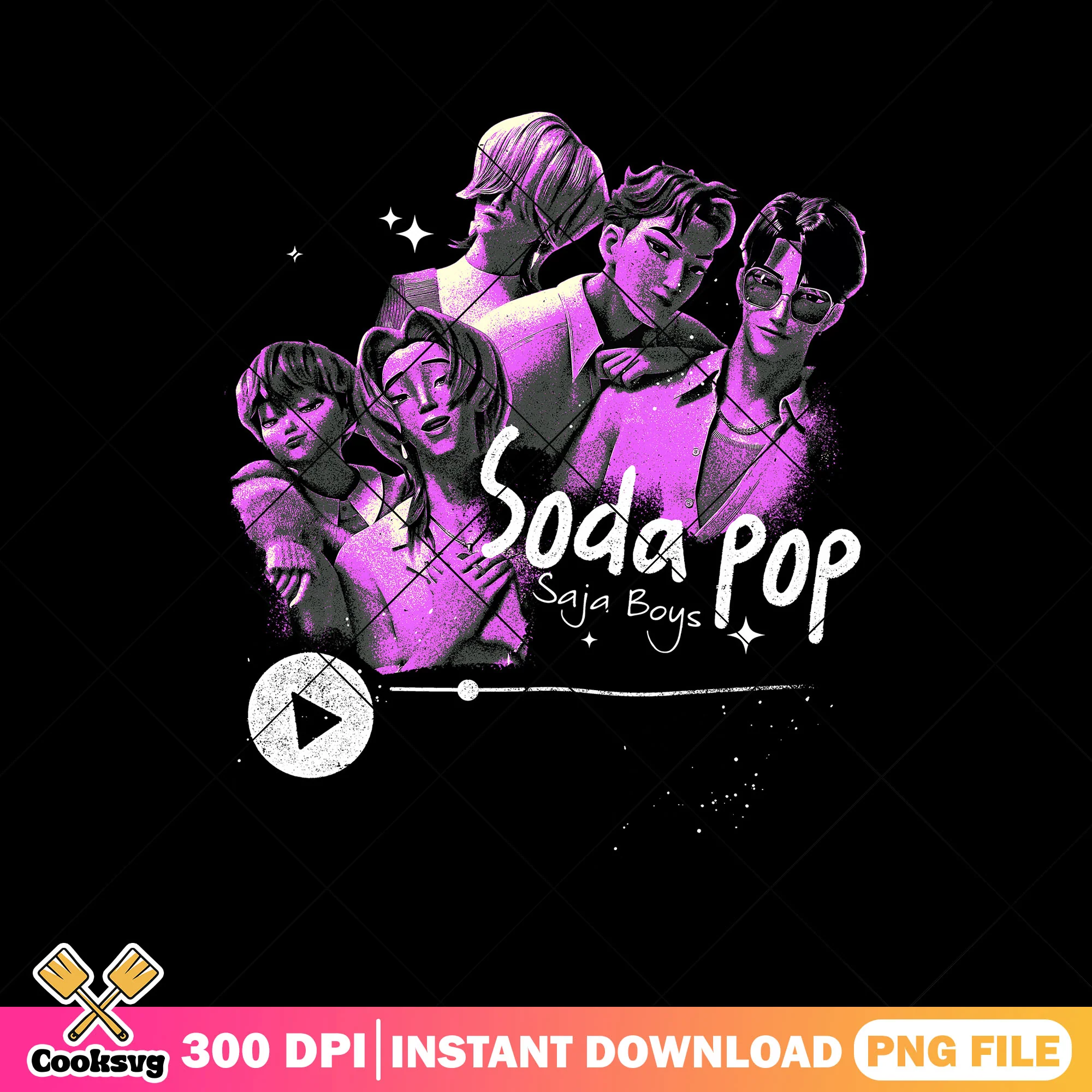 Saja boy soda pop png, saja boys song png, saja boys kpop png