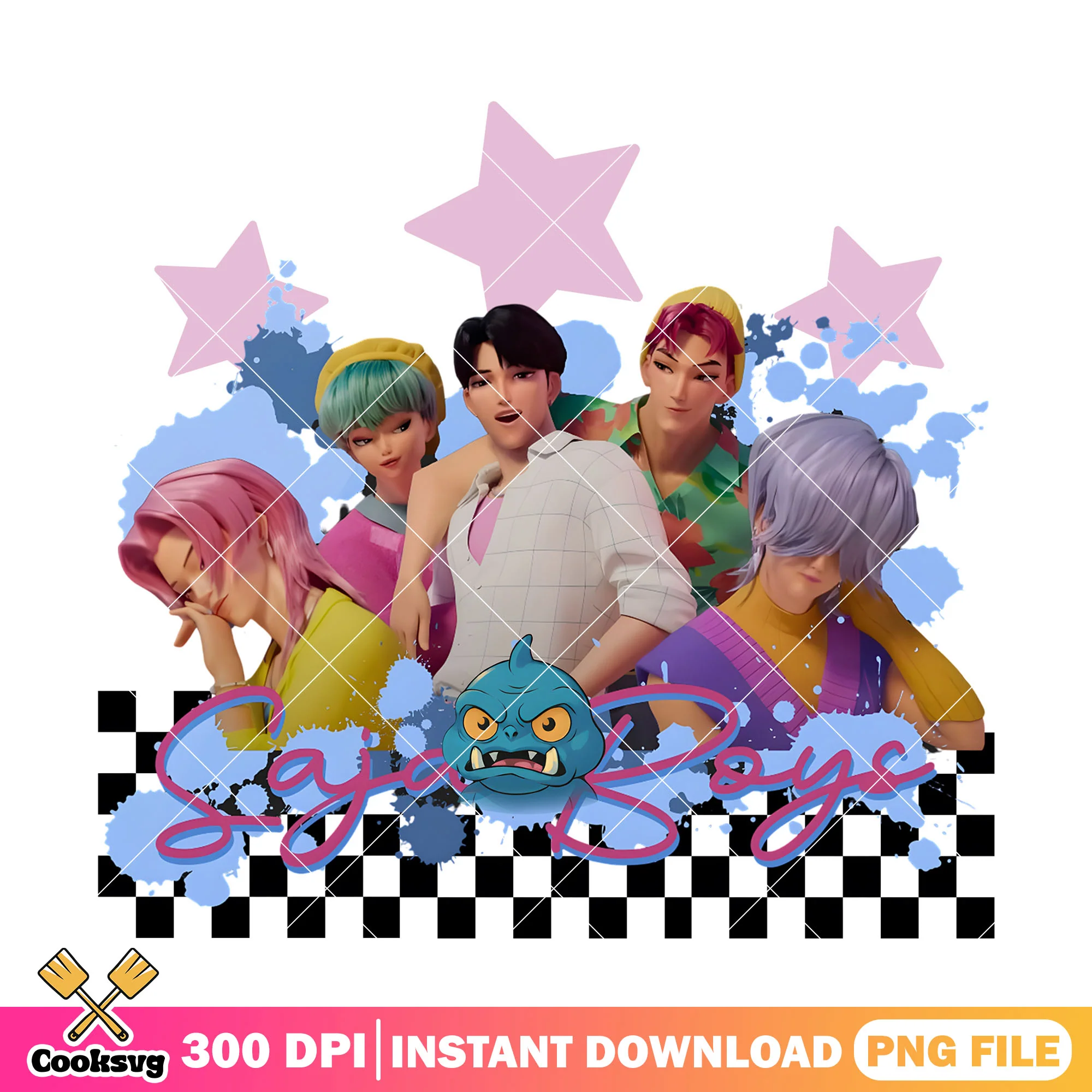 Saja boys anger derpy png, derpy kpop png, saja boys band png