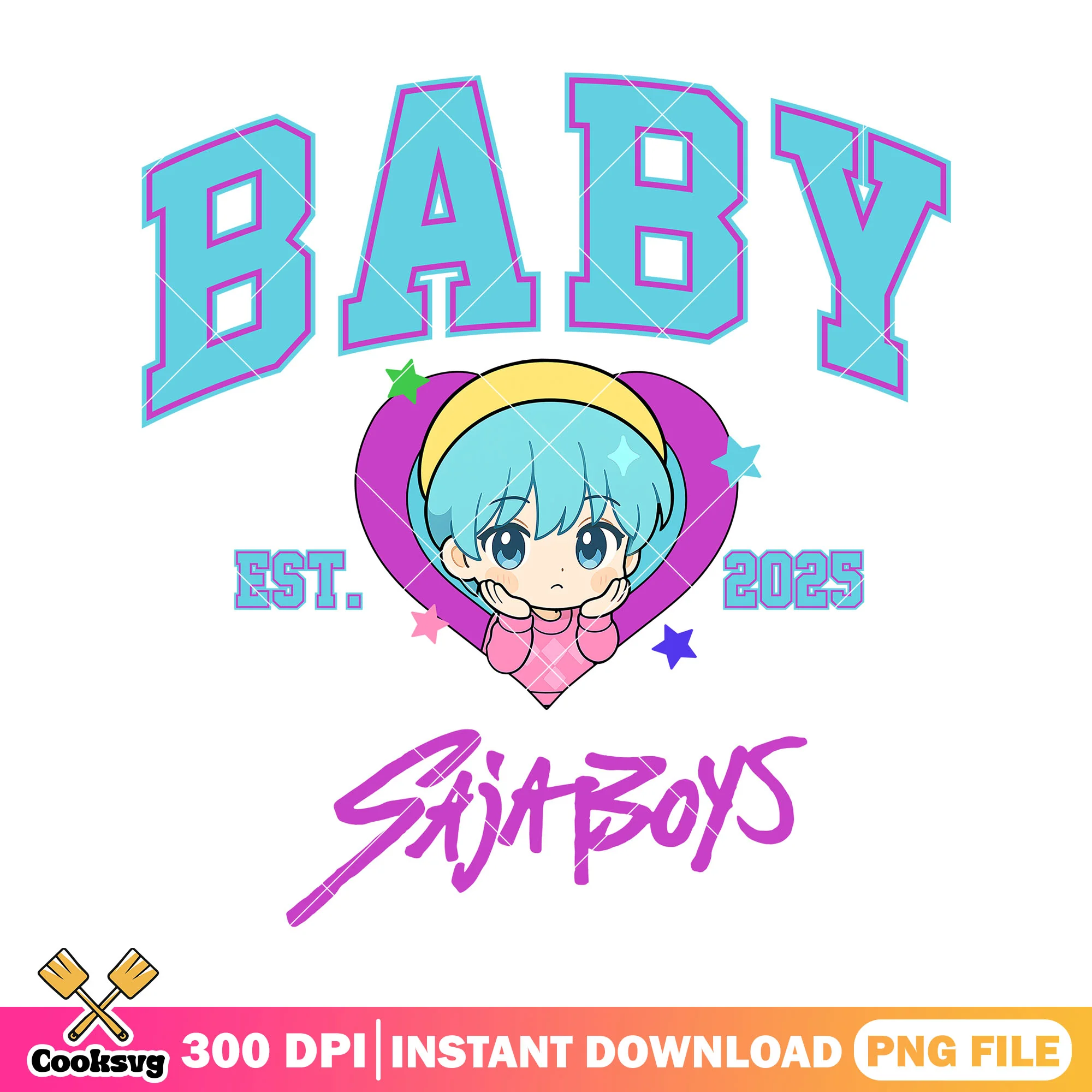 Saja boys baby est 2025 png, baby saja png, saja boys band png
