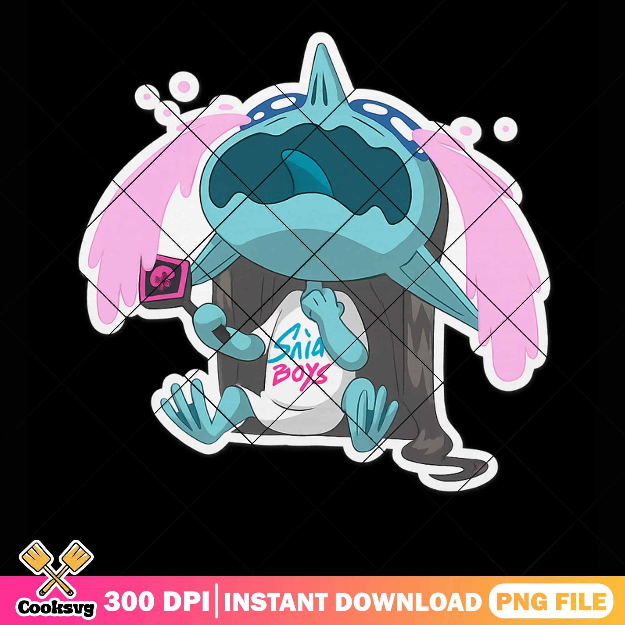 Saja boys biggest fan png sticker, love saja boys png, kpop hunters png