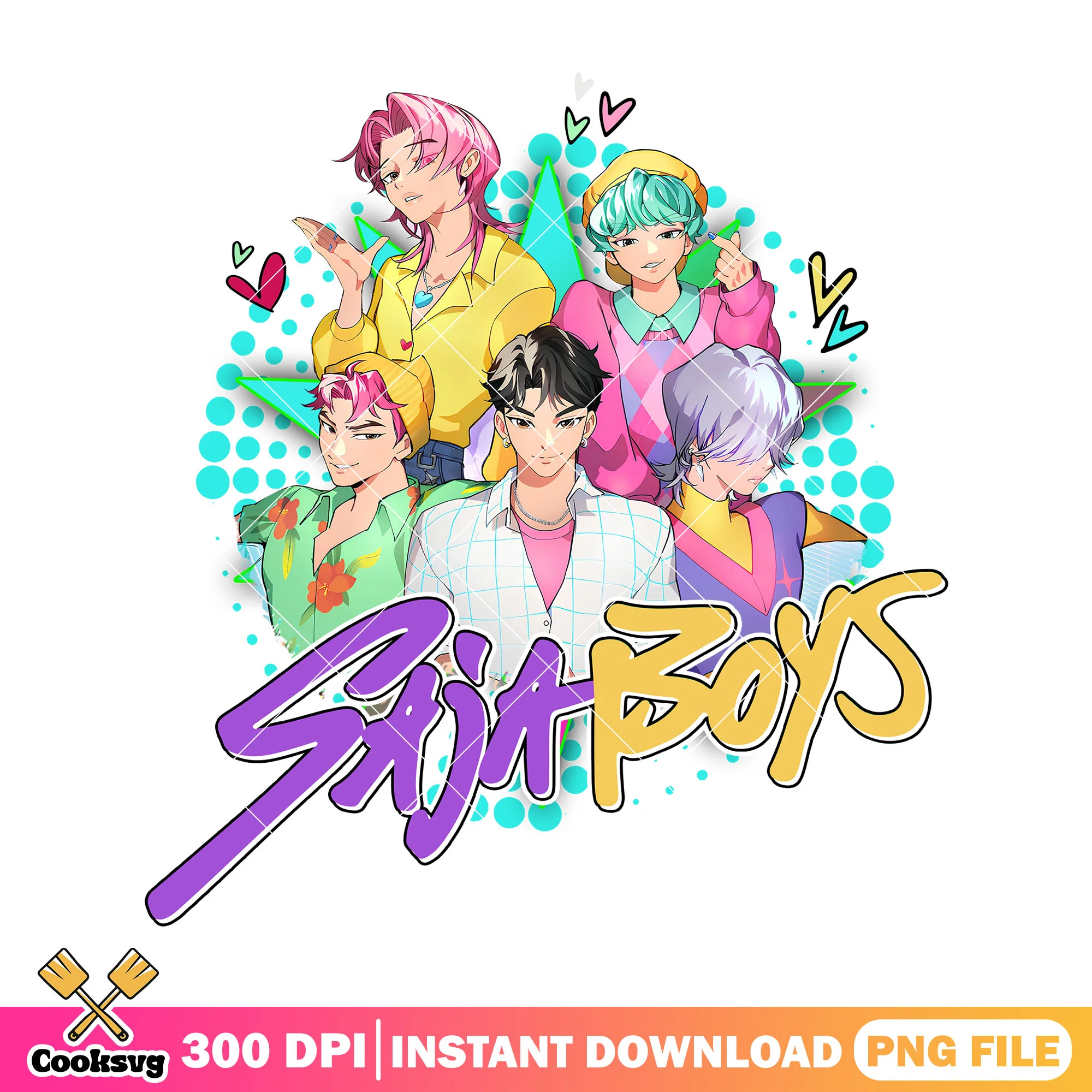 Saja boys heart steal png, saja boys band png, kpop hunters png