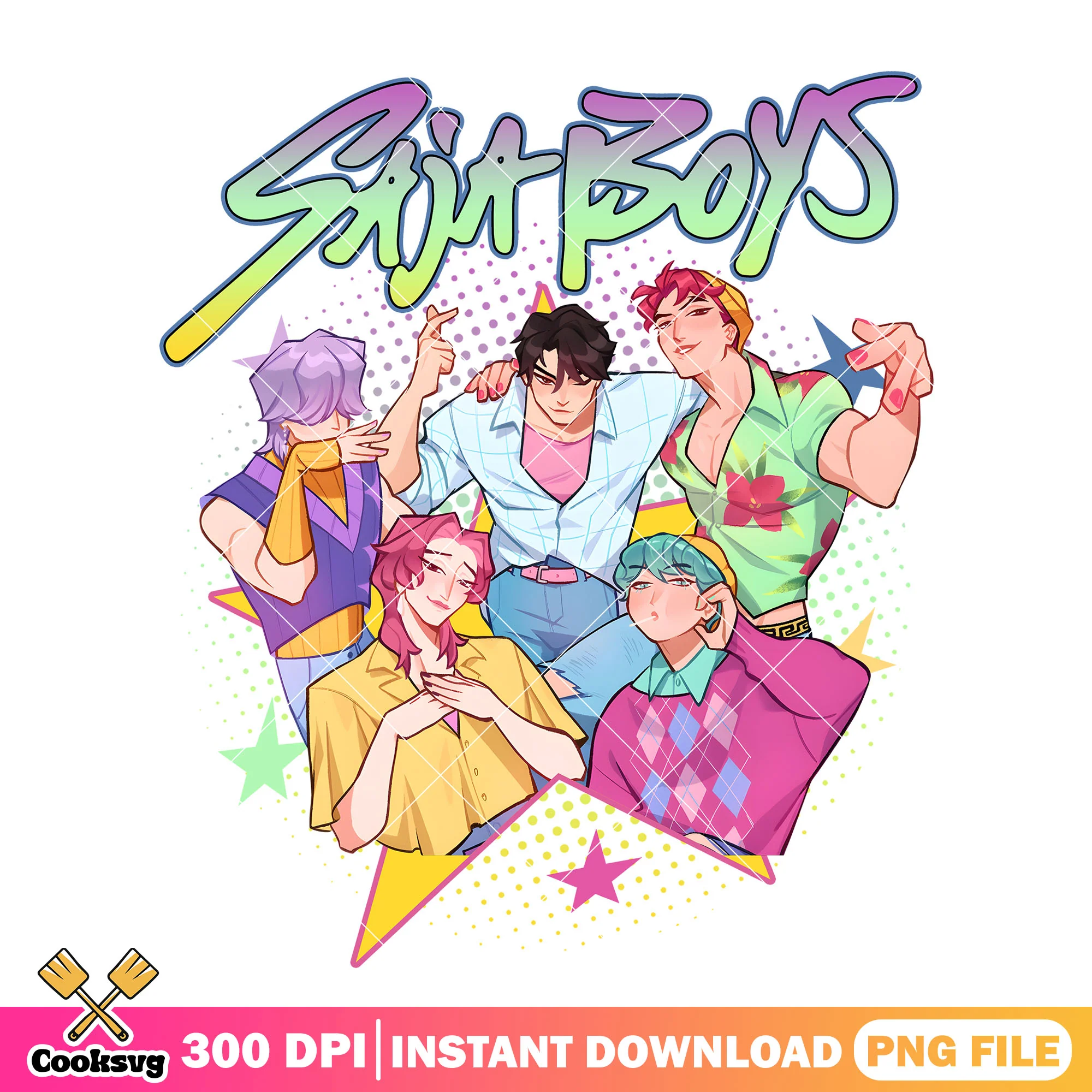 Saja boys netflix png, kpop netflix png, love saja boys png