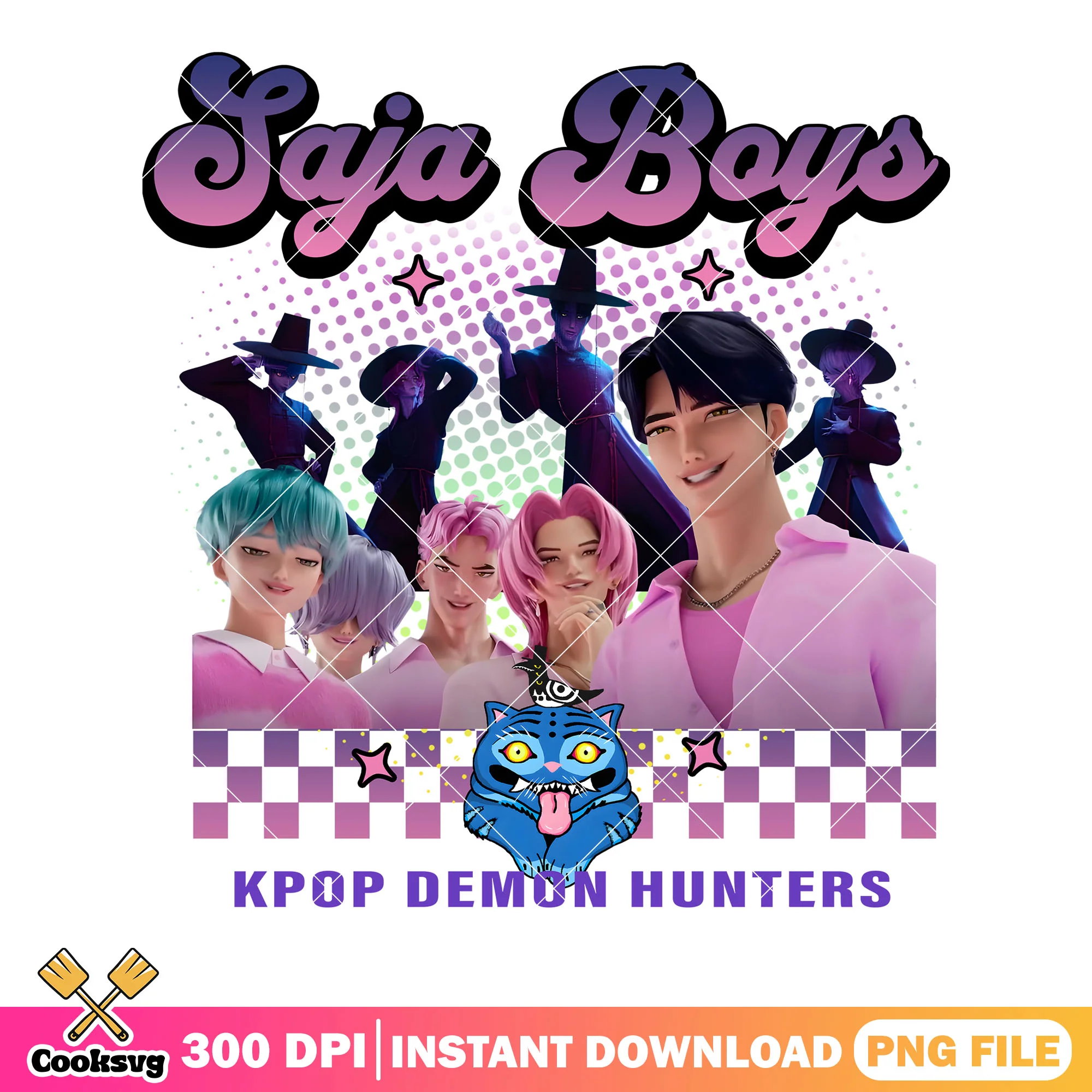 Saja boys pink lover png, kpop demon hunters png, kpop saja png