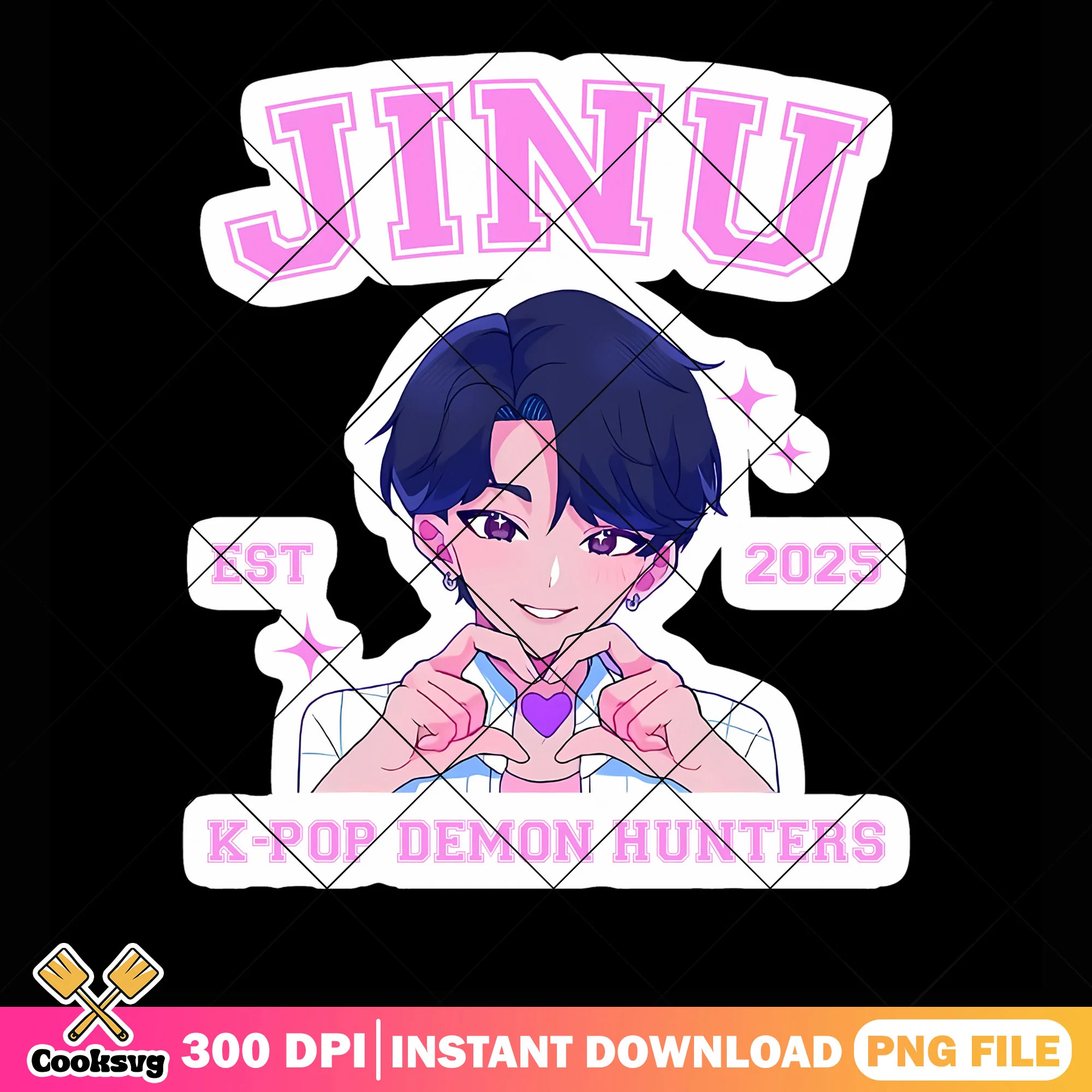 Saja jinu est 2025 png, jinu saja boys png, kpop demon hunters png