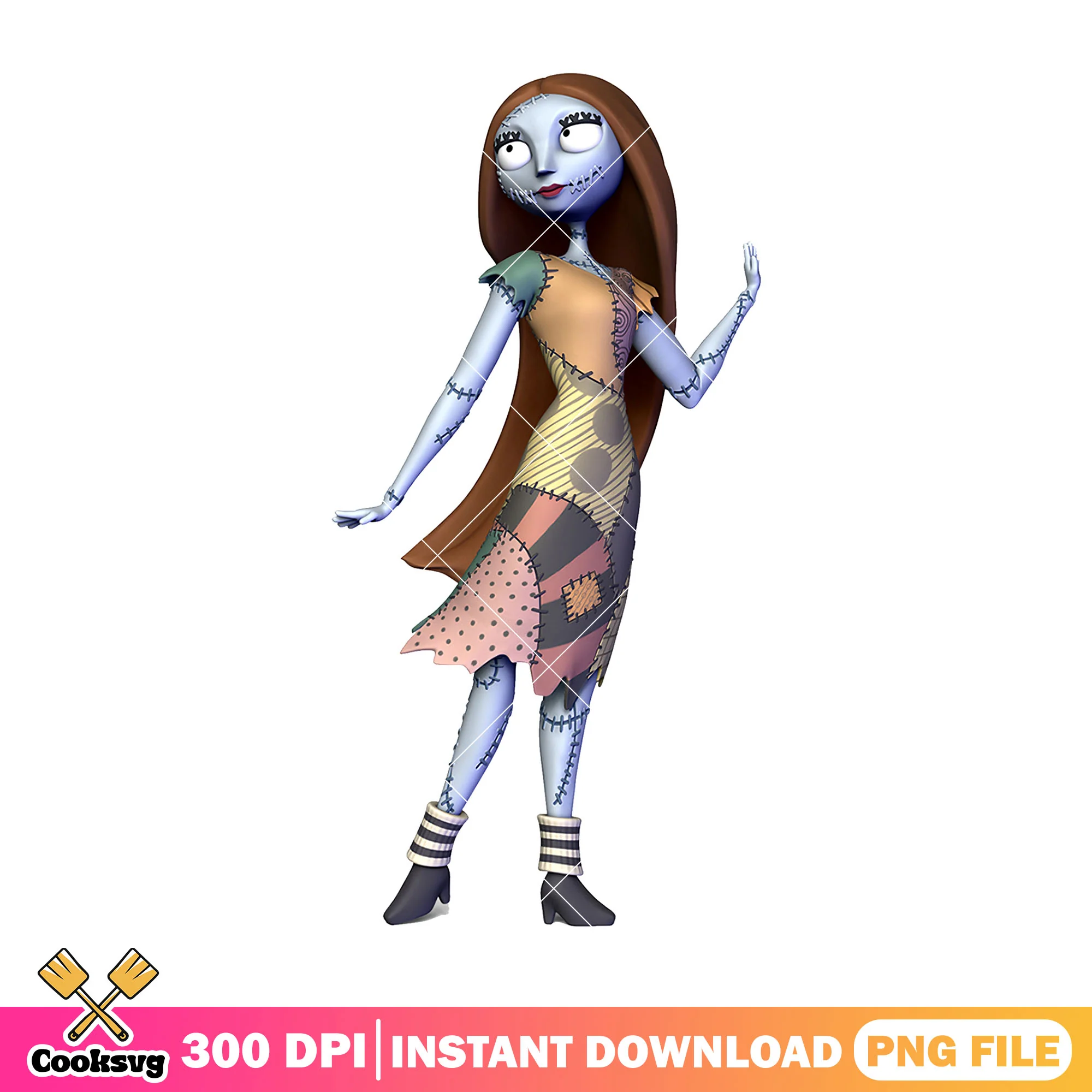Sally horror design file png, halloween day png, disney world png