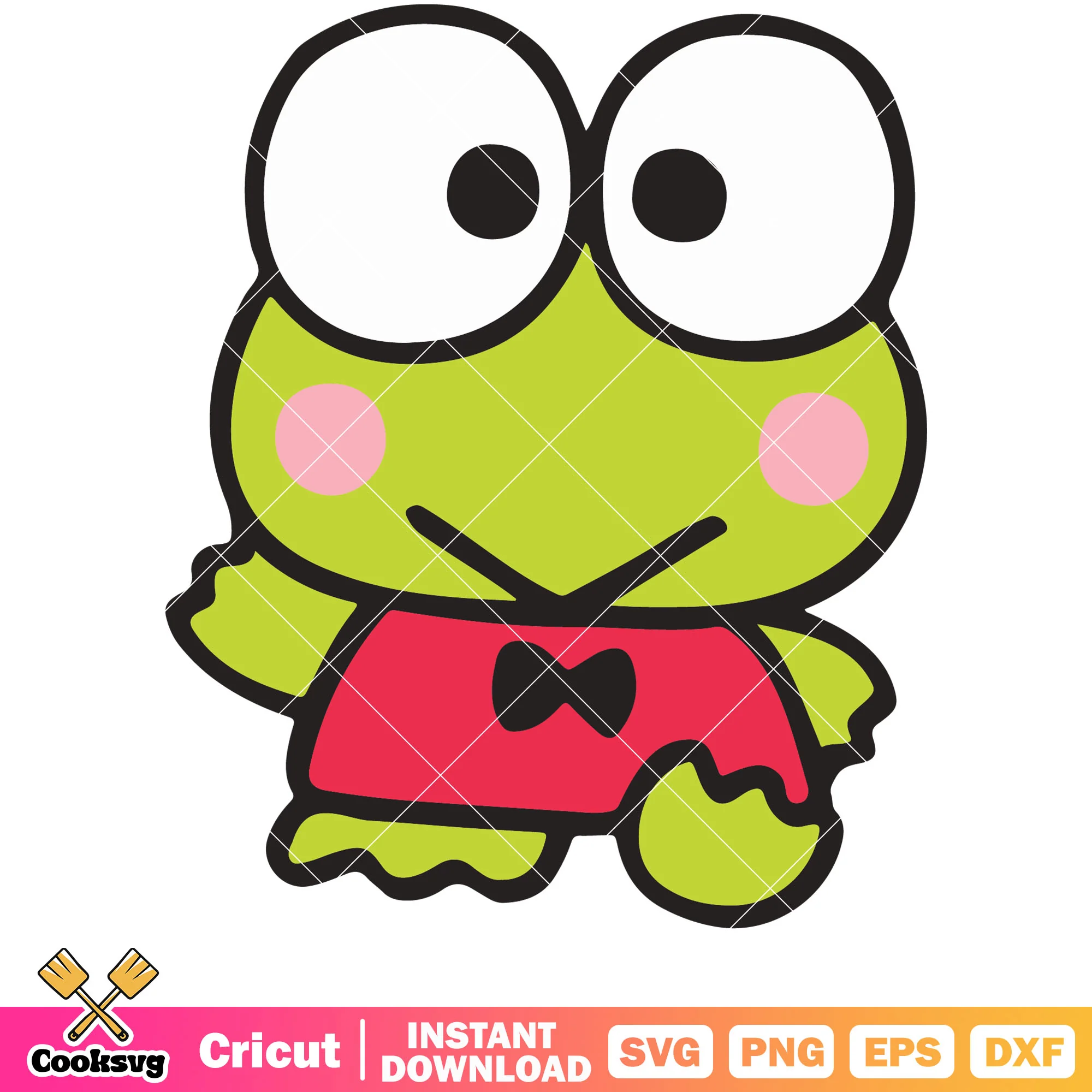 Sanrio keroppi svg, keroppi svg, hello kitty svg, sanrio cartoon svg